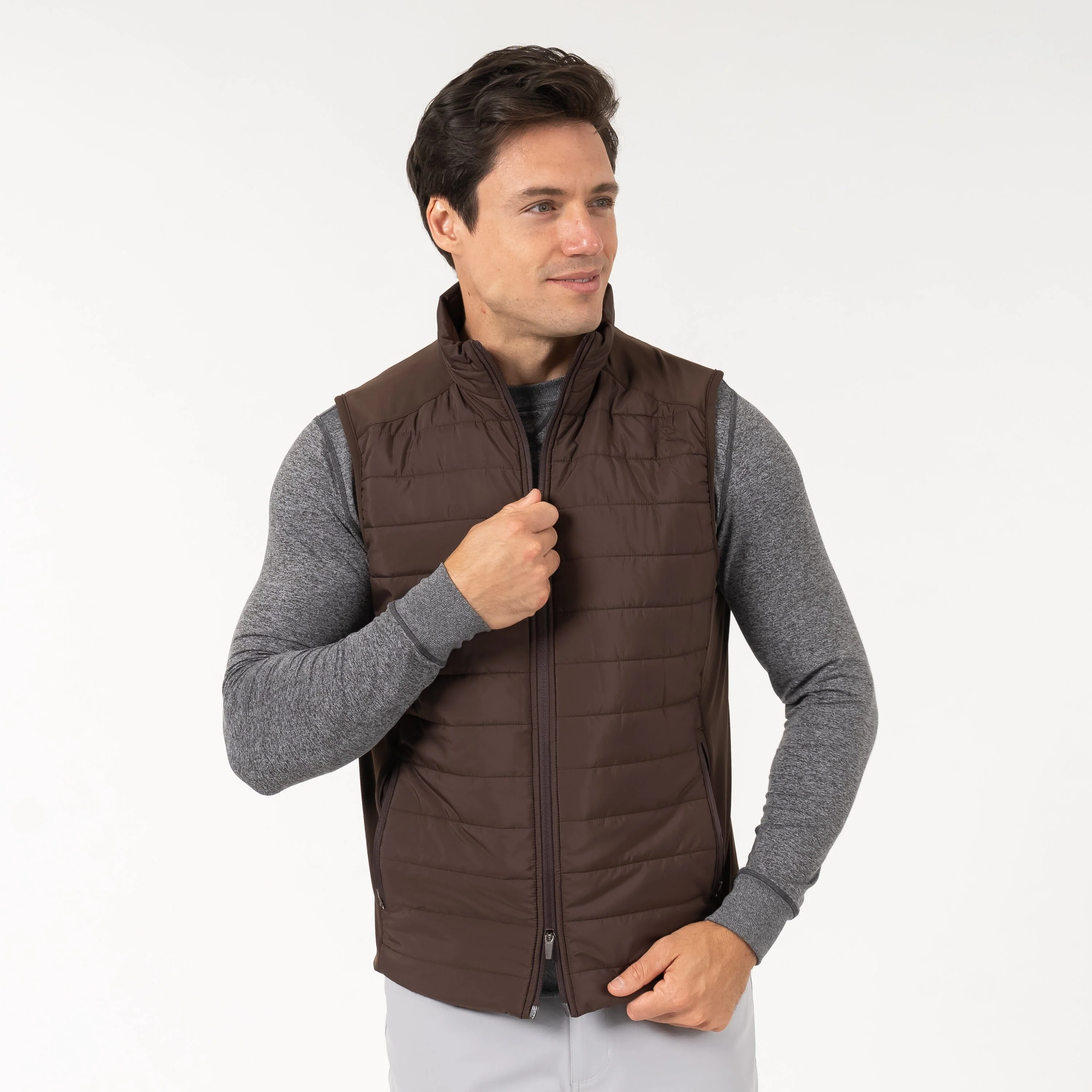 Fulton Performance Vest | Solid - Cocoa - Image 7