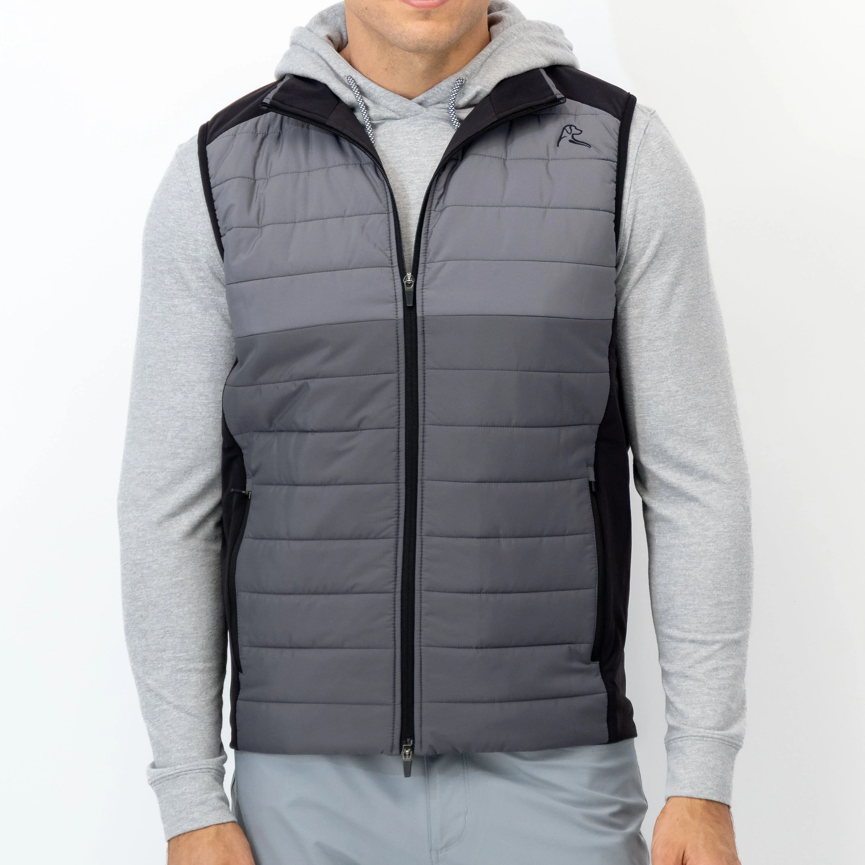 Fulton Performance Vest | The Triple Block - Charcoal Grey/Boulder Grey/Midnight Black