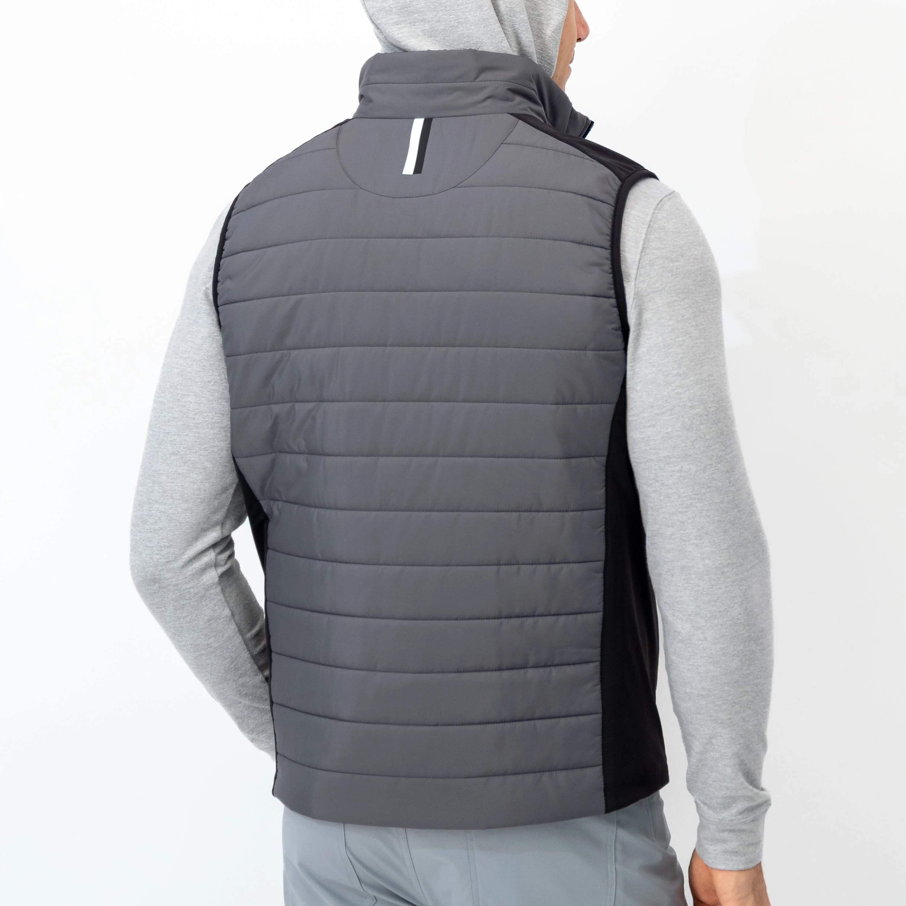 Fulton Performance Vest | The Triple Block - Charcoal Grey/Boulder Grey/Midnight Black - Image 2