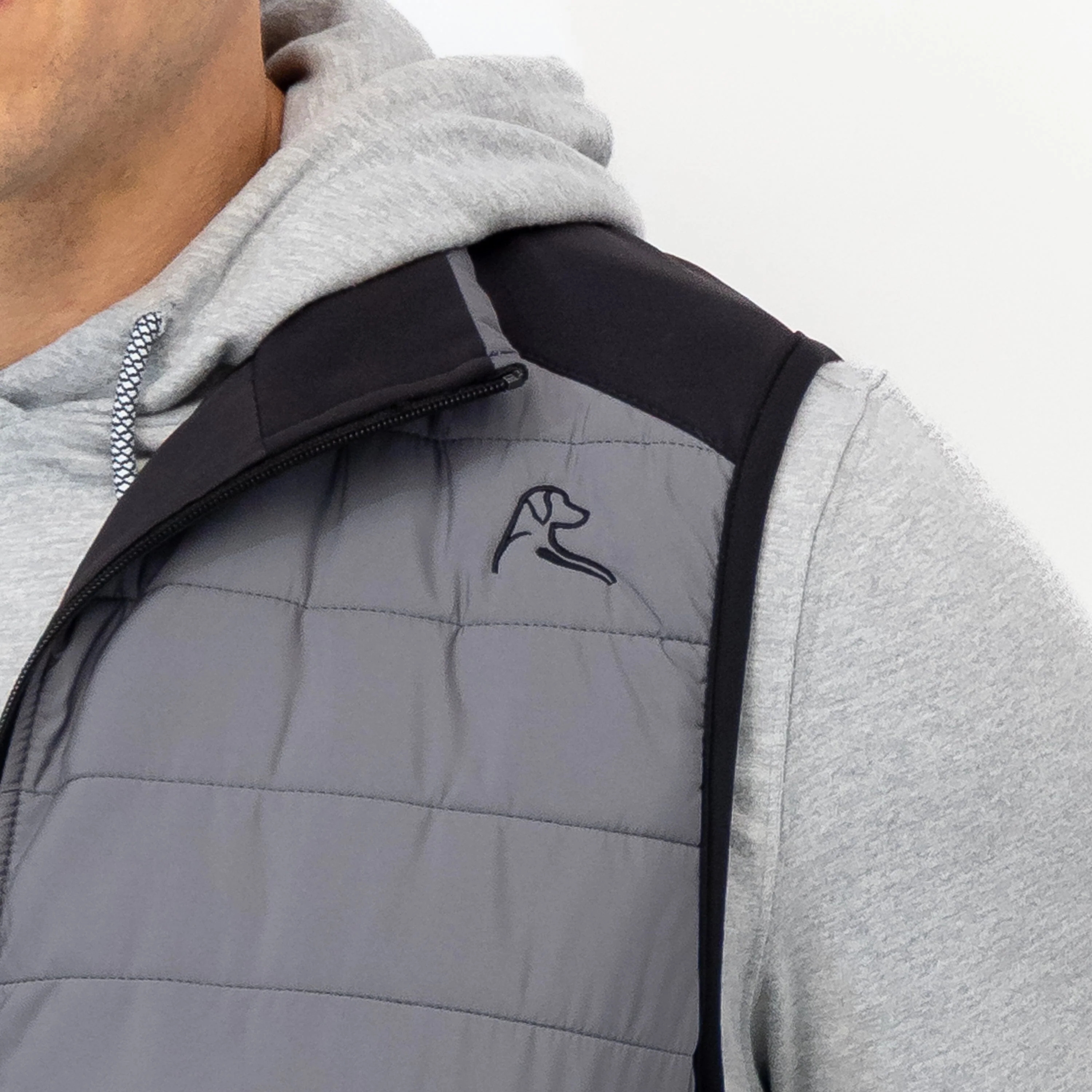 Fulton Performance Vest | The Triple Block - Charcoal Grey/Boulder Grey/Midnight Black - Image 3