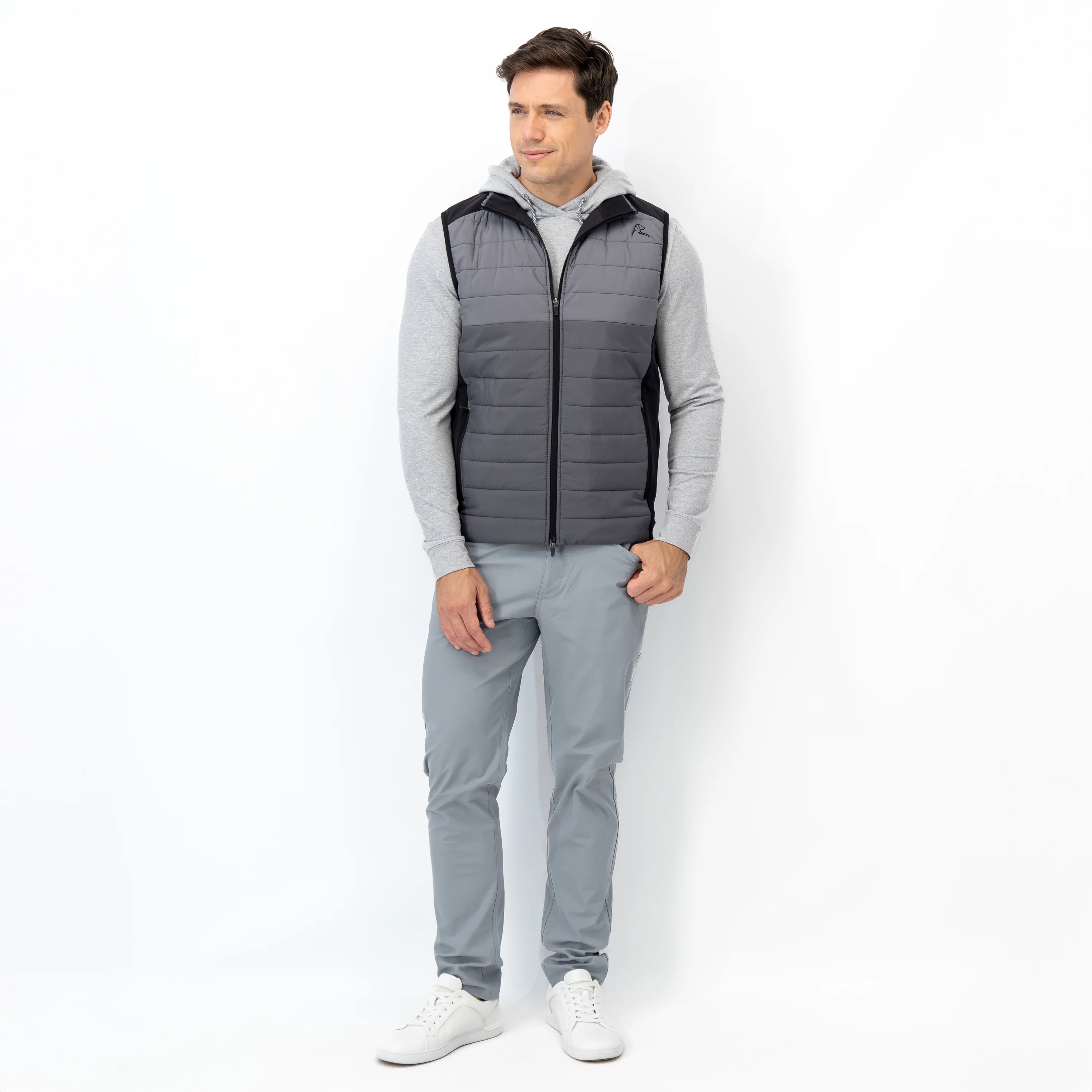 Fulton Performance Vest | The Triple Block - Charcoal Grey/Boulder Grey/Midnight Black - Image 5
