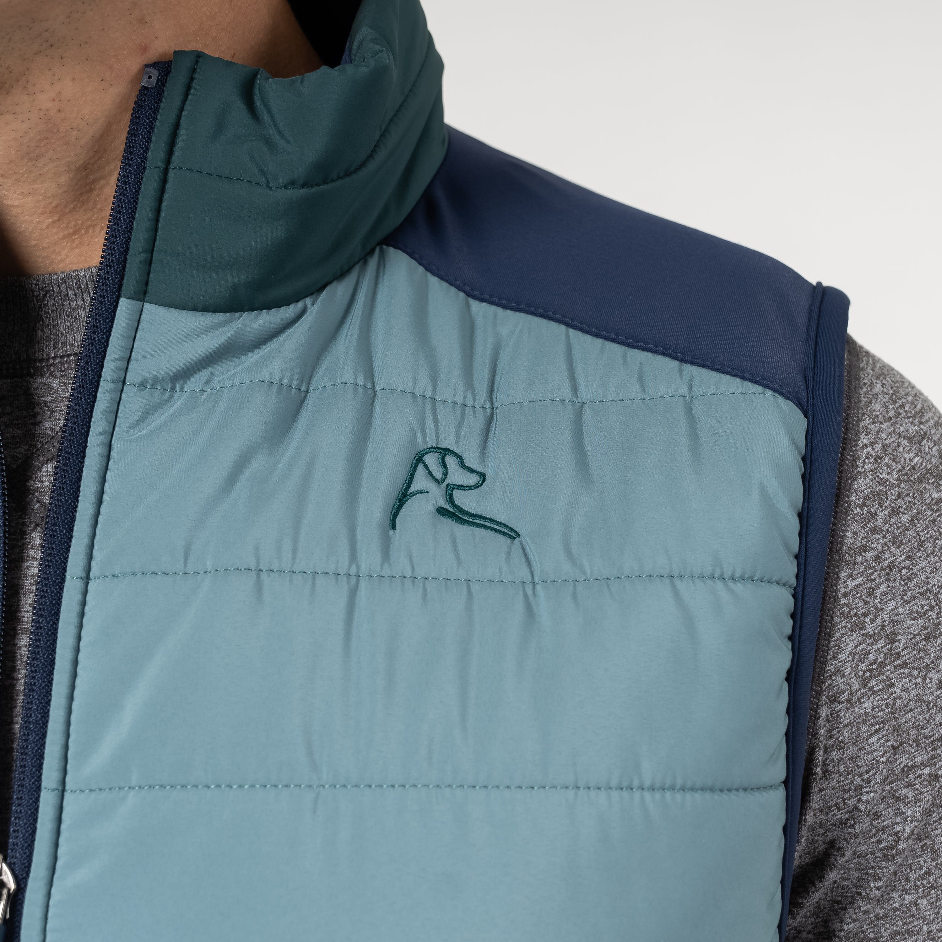 Fulton Performance Vest | The Triple Block - Ponderosa Green/Jungle Green/Fleet Navy - Image 4