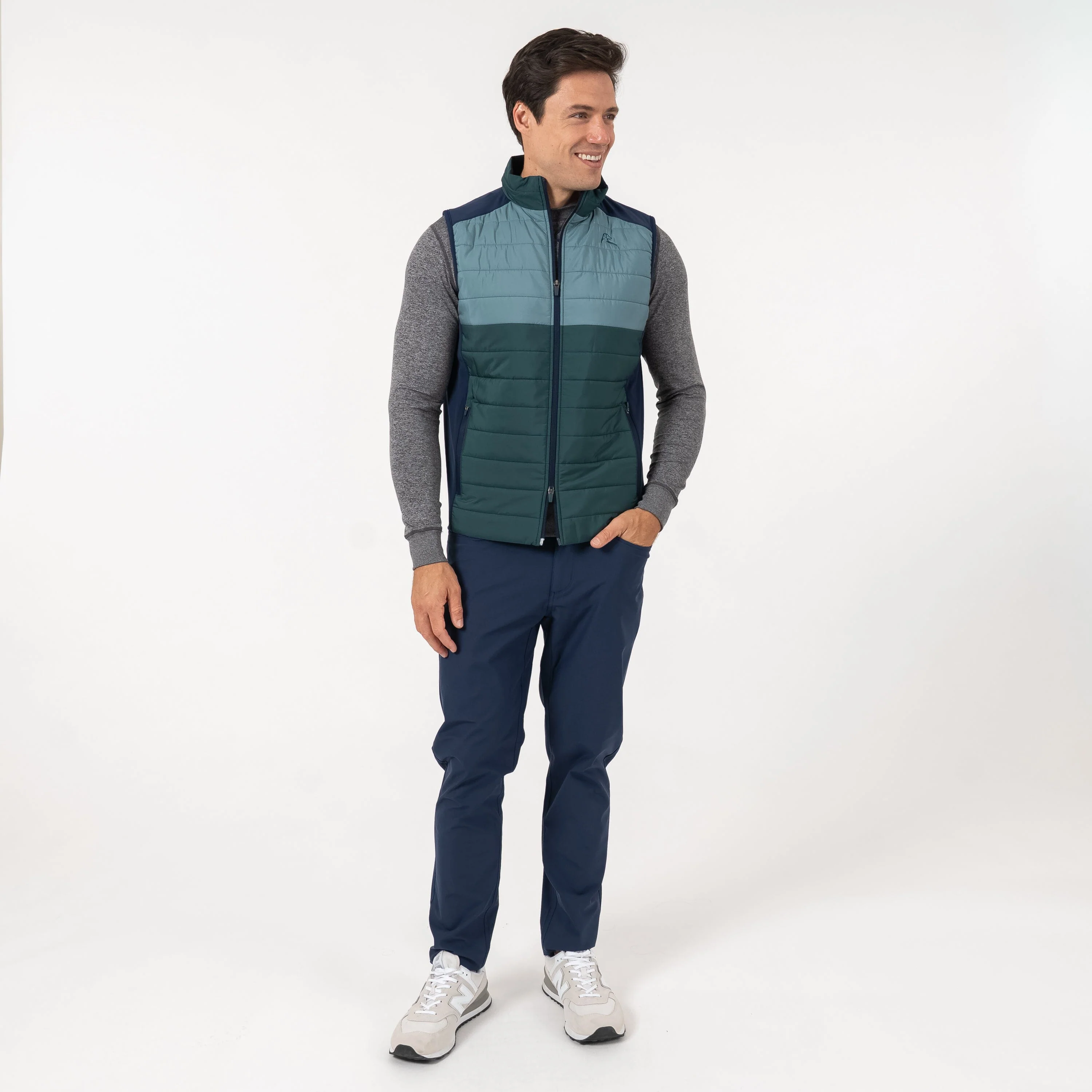 Fulton Performance Vest | The Triple Block - Ponderosa Green/Jungle Green/Fleet Navy - Image 8
