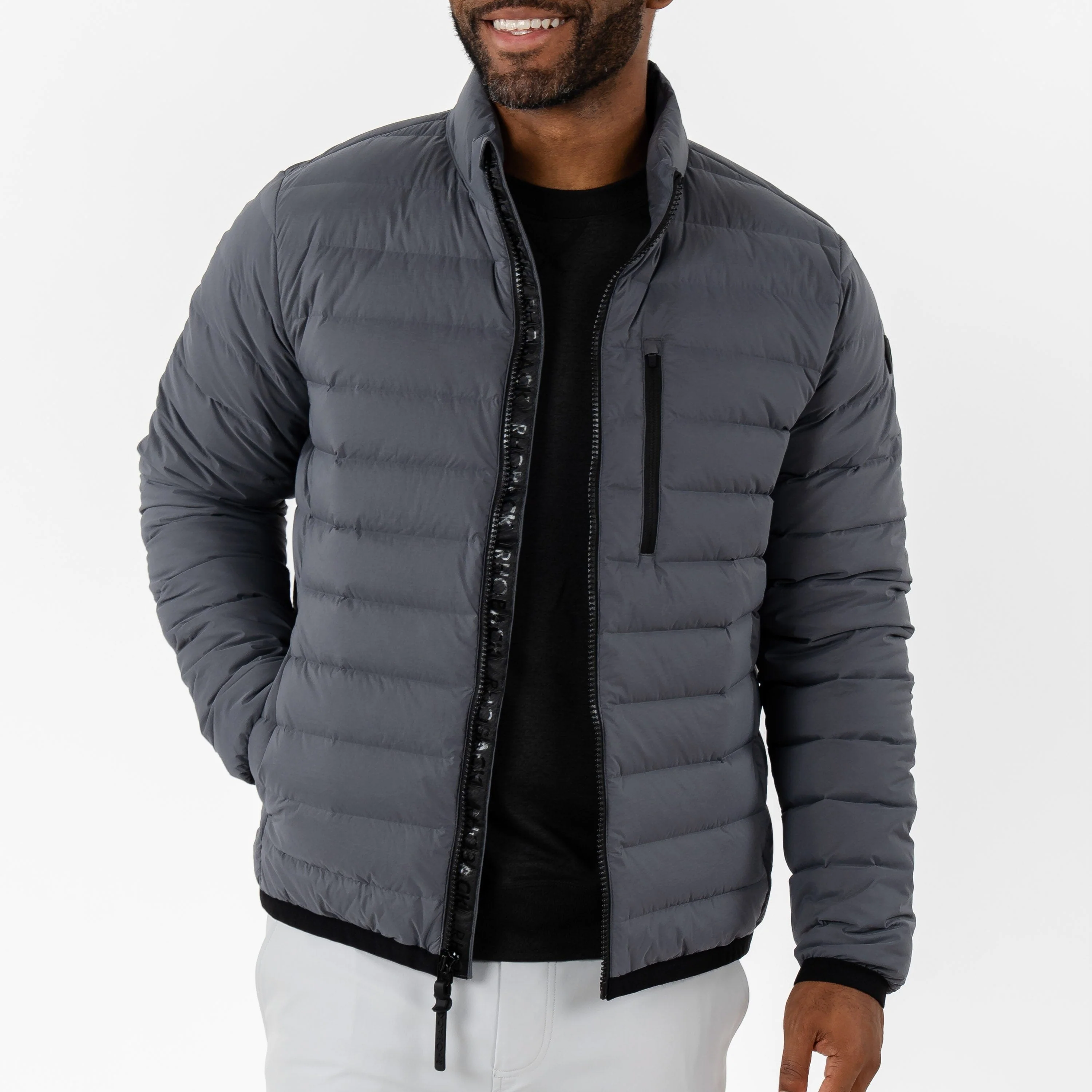 Glide Down Jacket | Solid - Charcoal Grey - Image 12