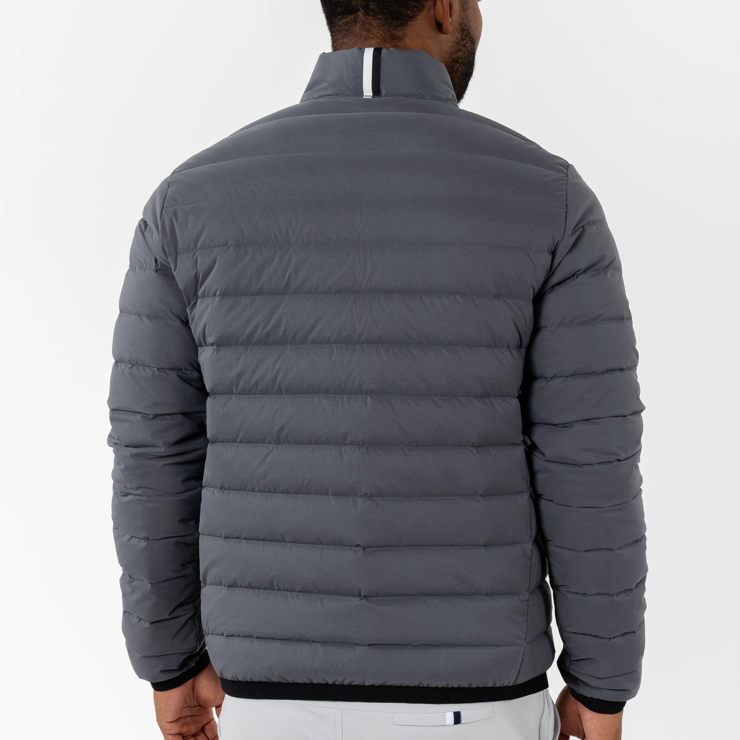 Glide Down Jacket | Solid - Charcoal Grey - Image 3