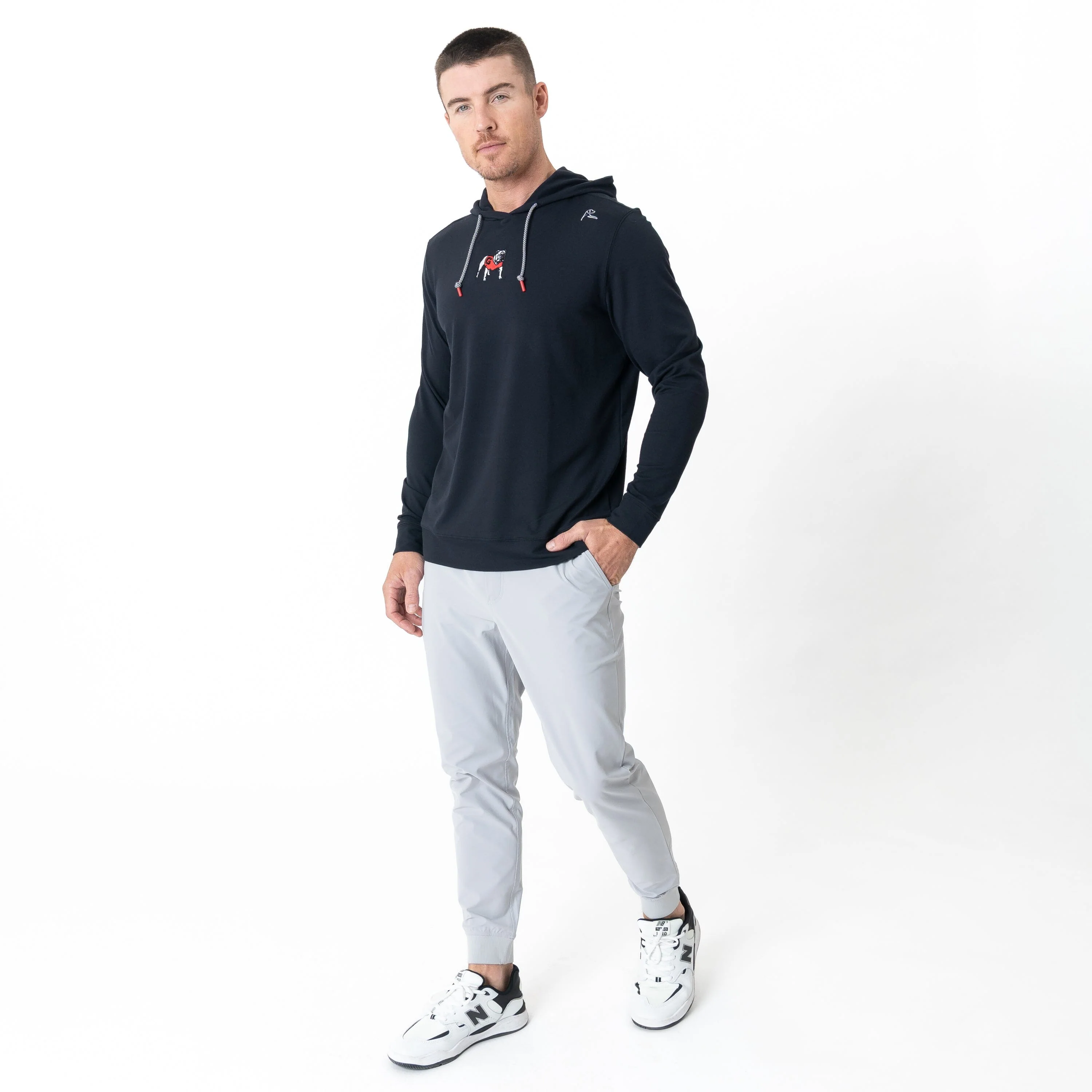 Hesi Collegiate Hoodie - Georgia | Solid - Black - Georgia - 2 - Image 6