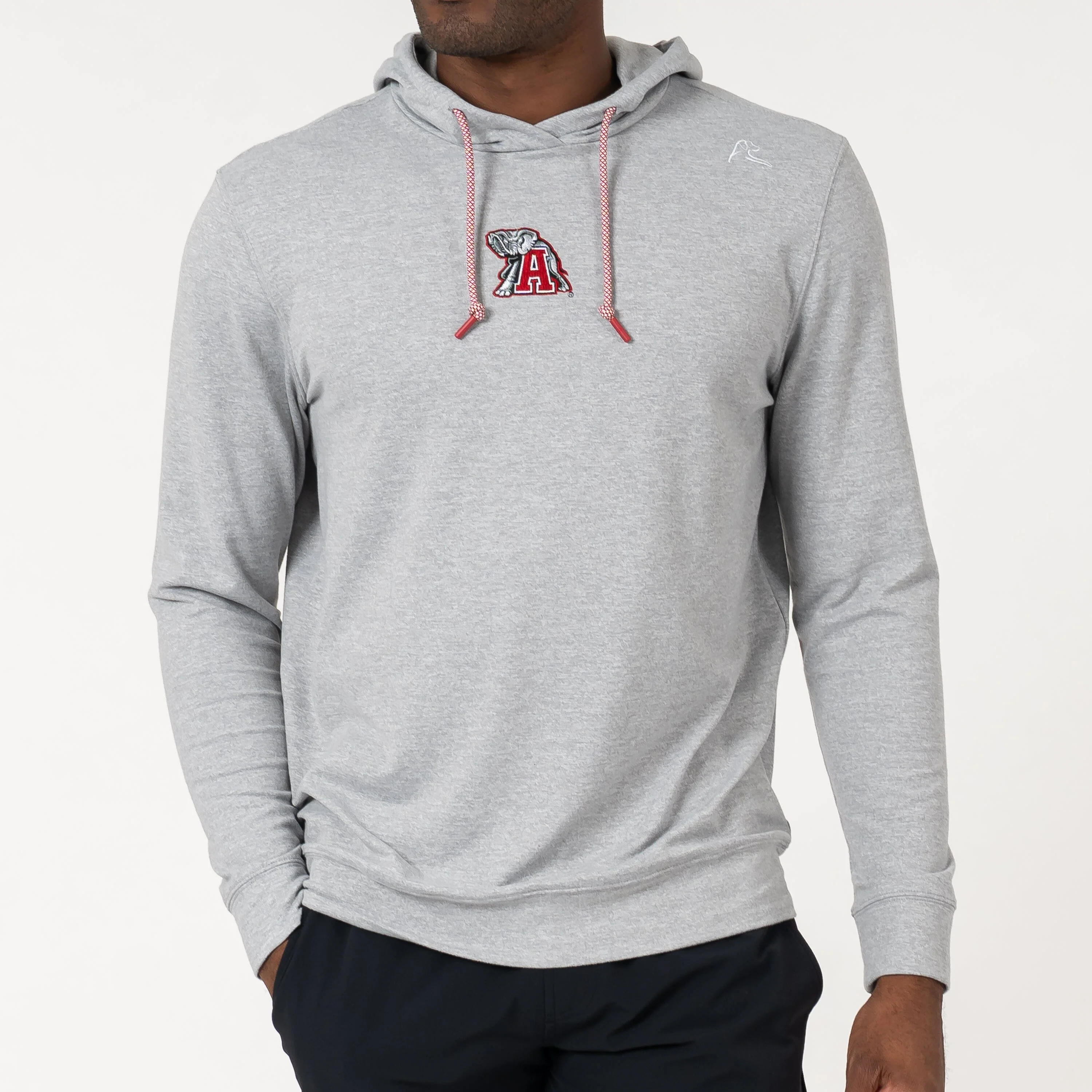 Hesi Collegiate Hoodie - Alabama | Heather - Stainless Steel/White - Alabama - 2
