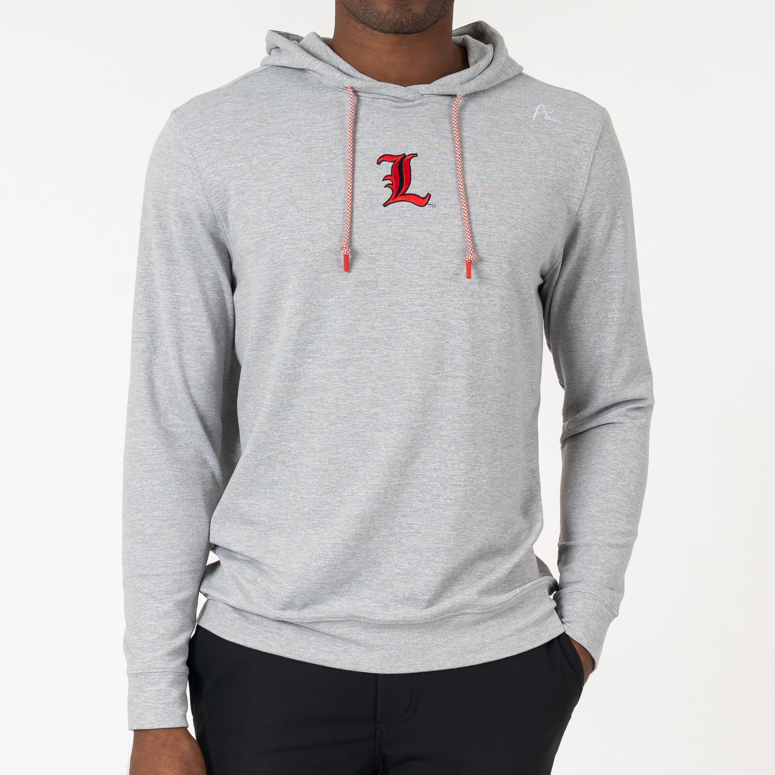 Hesi Collegiate Hoodie - Louisville | Heather - Stainless Steel/White - Louisville - 1