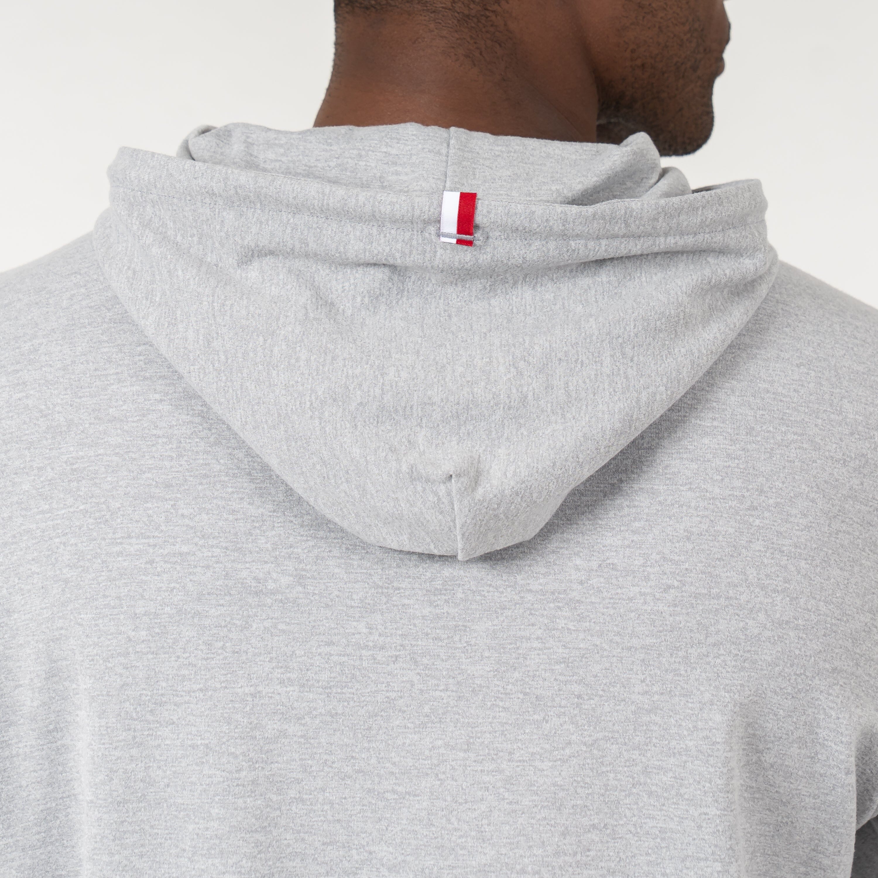 Hesi Collegiate Hoodie - Oklahoma | Heather - Stainless Steel/White - Oklahoma - 1 - Image 4
