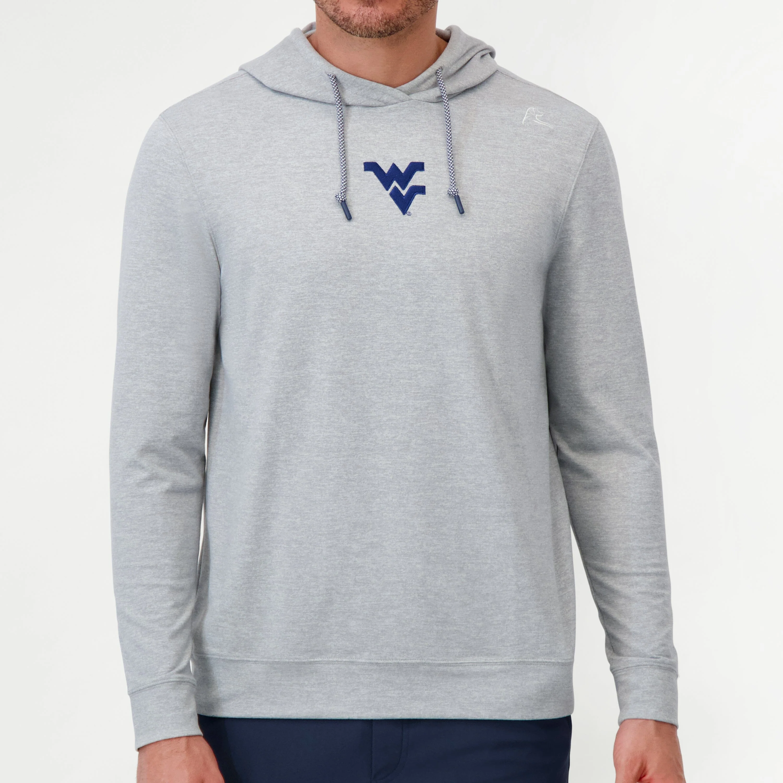 Hesi Collegiate Hoodie - WVU | Heather - Stainless Steel/White - WVU - 1