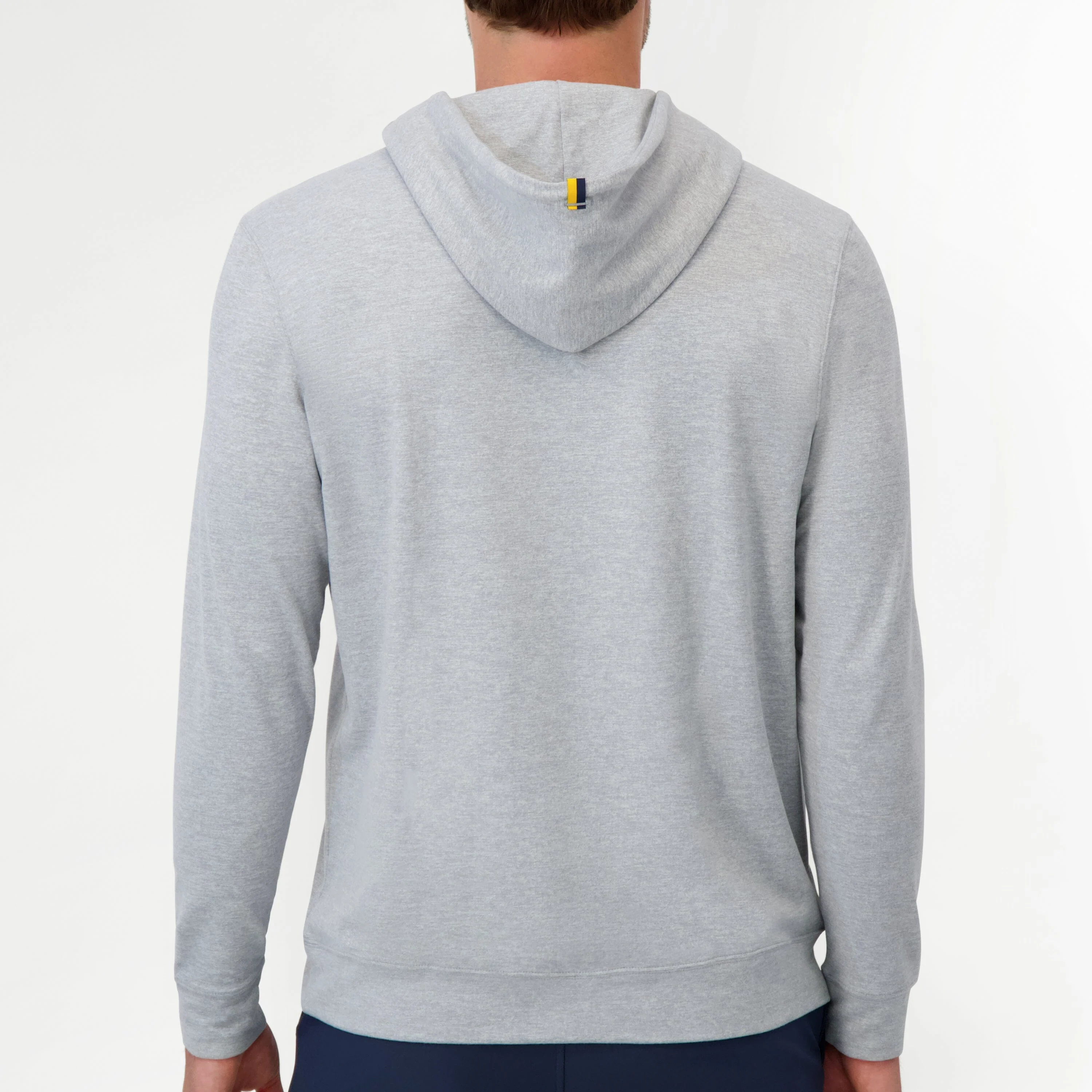 Hesi Collegiate Hoodie - WVU | Heather - Stainless Steel/White - WVU - 1 - Image 2