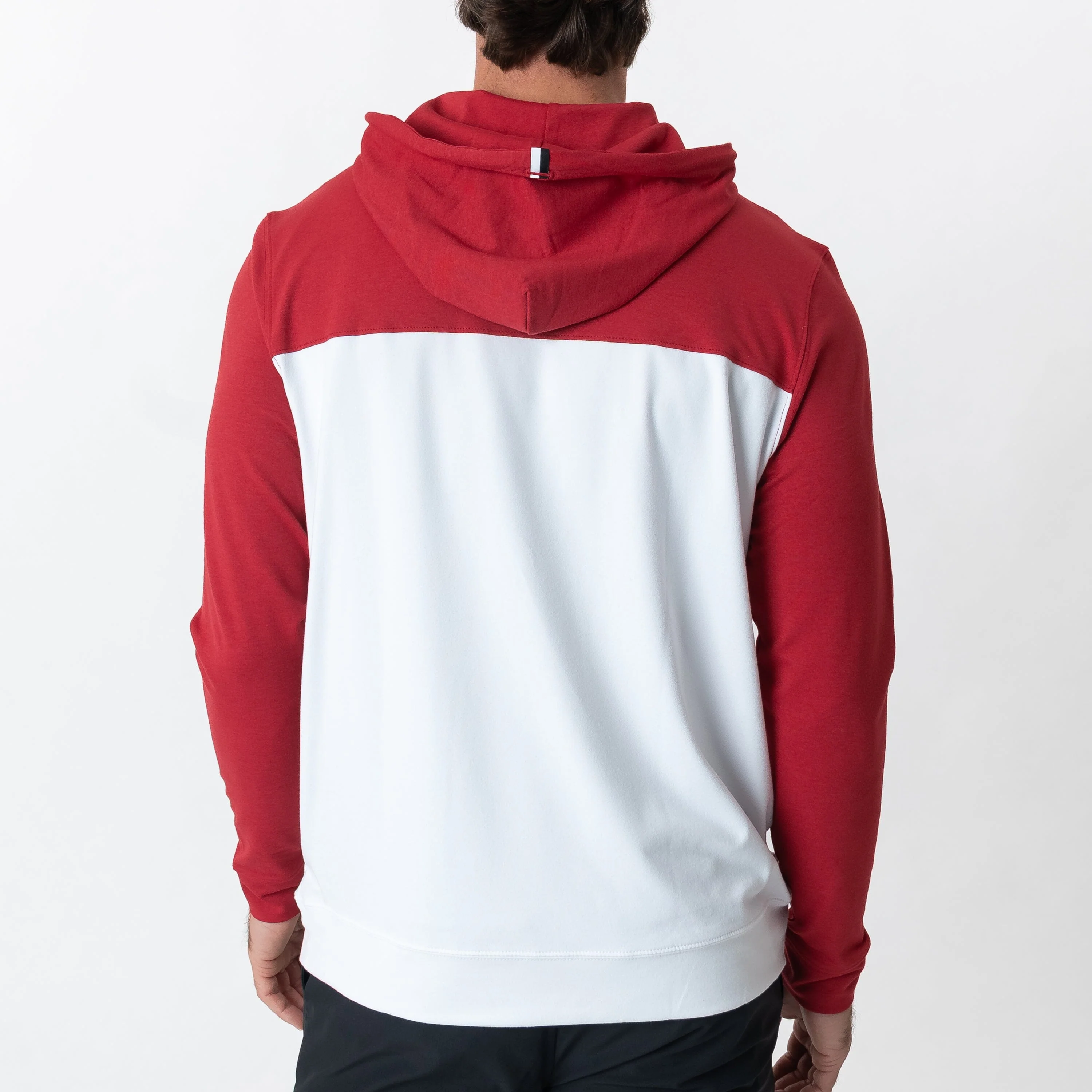 Hesi Collegiate Hoodie - Indiana | Colorblock - Carmine Red/White - Indiana - 1 - Image 2
