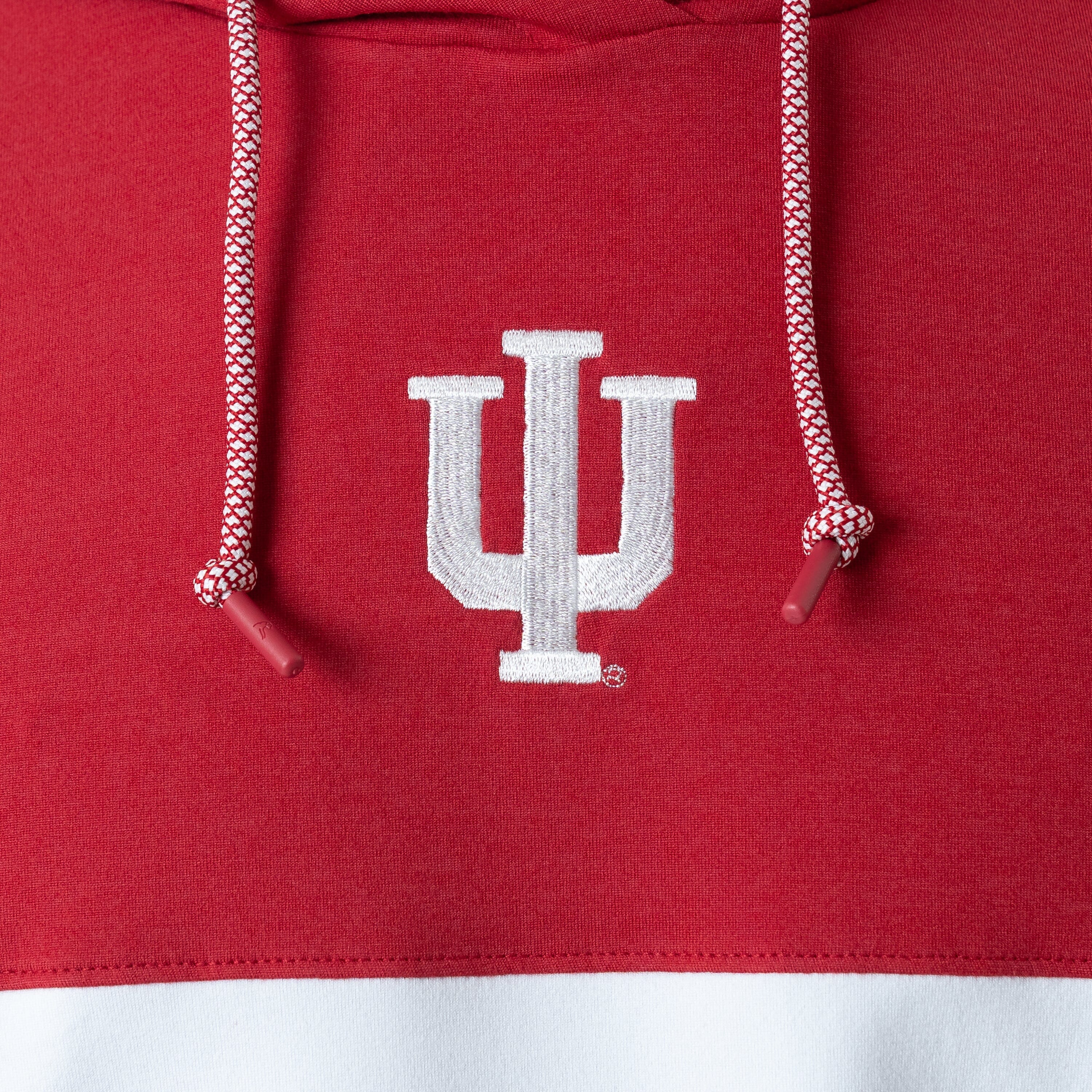 Hesi Collegiate Hoodie - Indiana | Colorblock - Carmine Red/White - Indiana - 1 - Image 4
