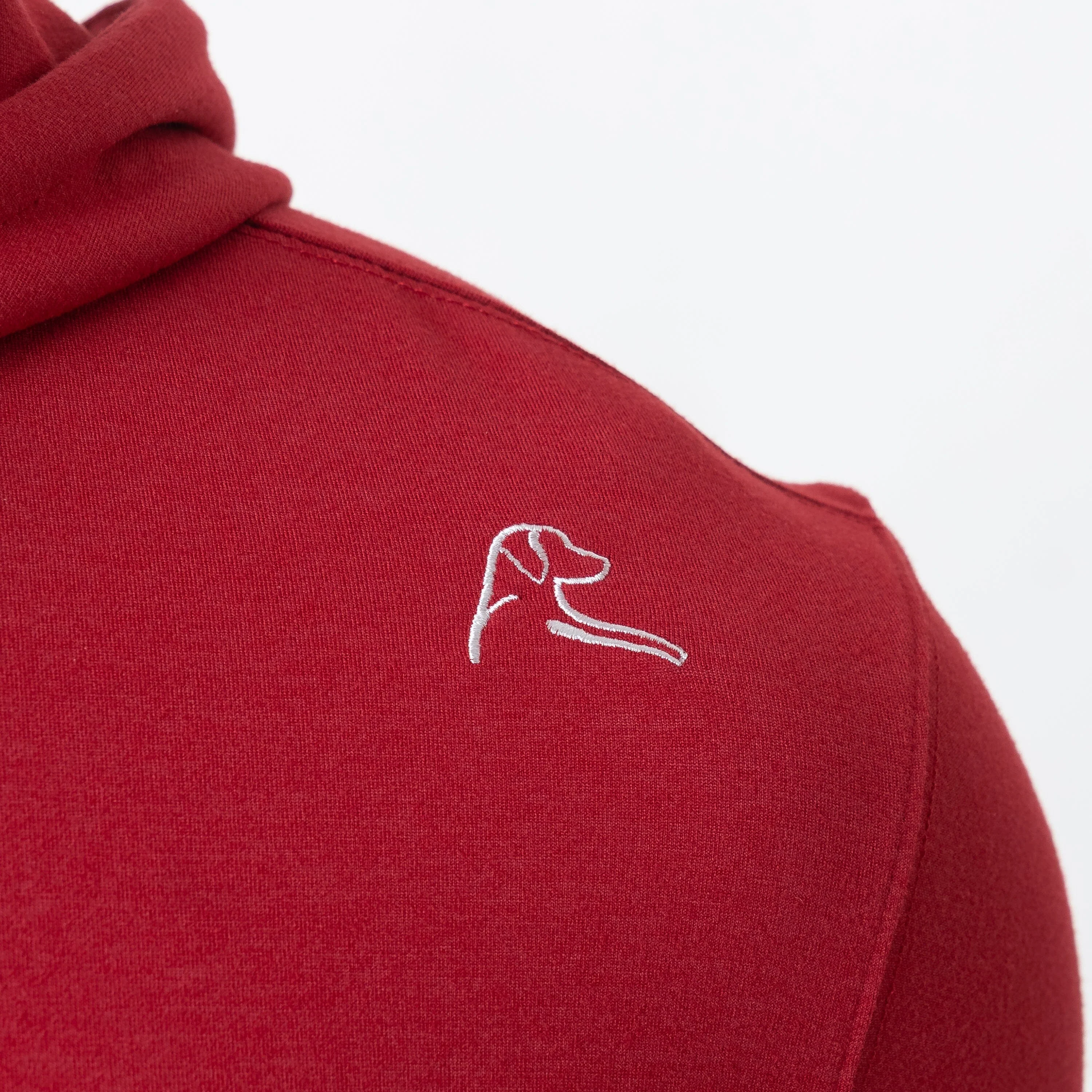 Hesi Collegiate Hoodie - Indiana | Colorblock - Carmine Red/White - Indiana - 1 - Image 5