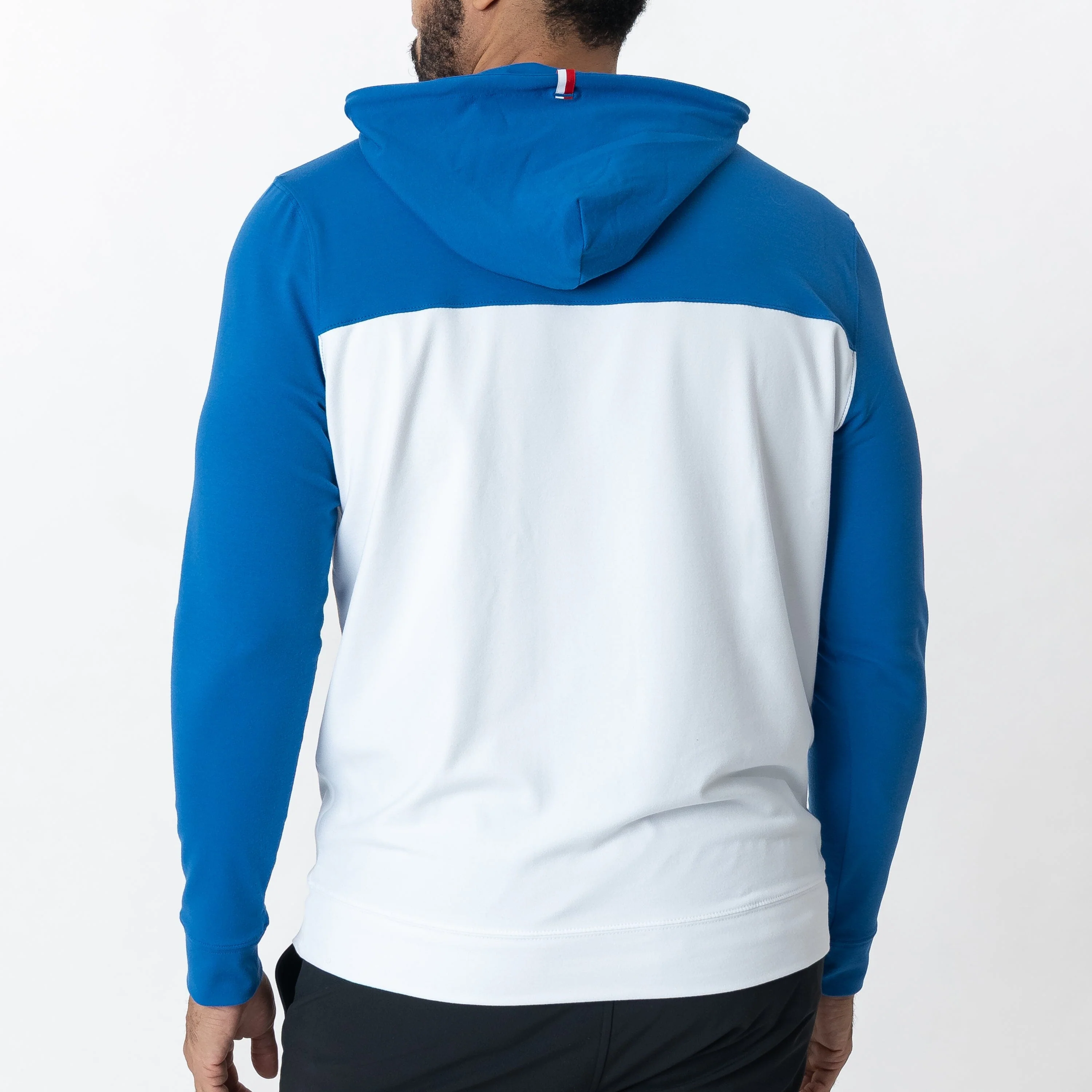 Hesi Collegiate Hoodie - Kansas | Colorblock - Azure Blue/White - Kansas - 1 - Image 2