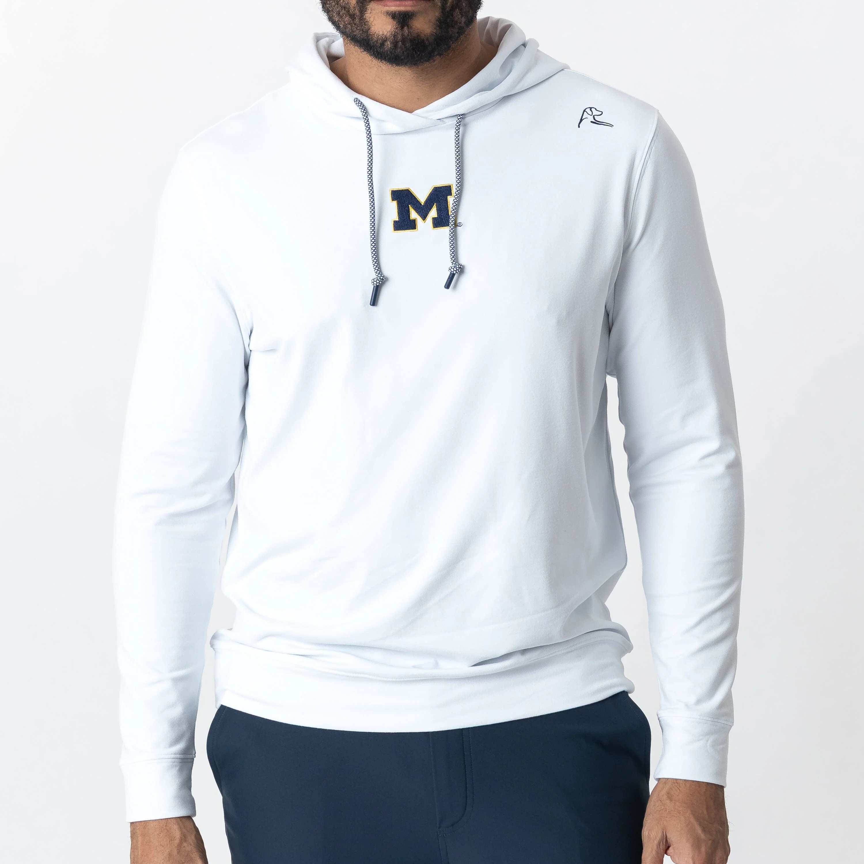 Hesi Collegiate Hoodie - Michigan | Solid - White - Michigan - 1