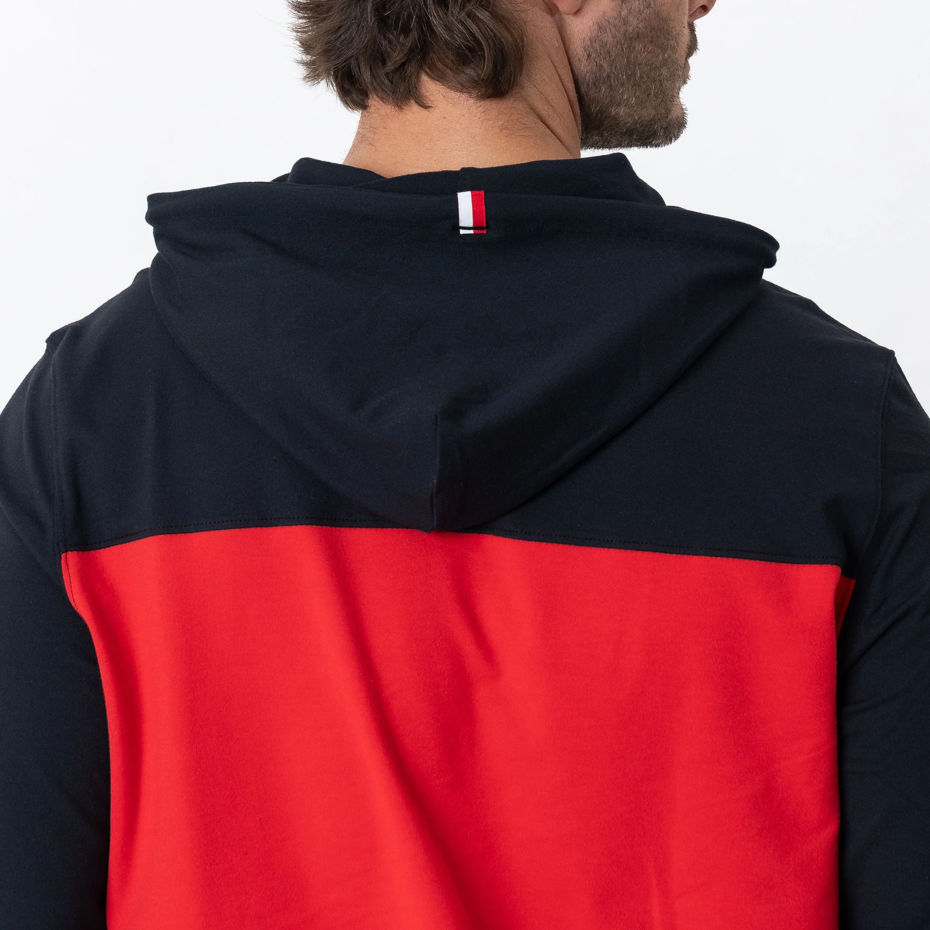 Hesi Collegiate Hoodie - NC State | Colorblock - Midnight Black/Cherry Red - NC State - 1 - Image 3
