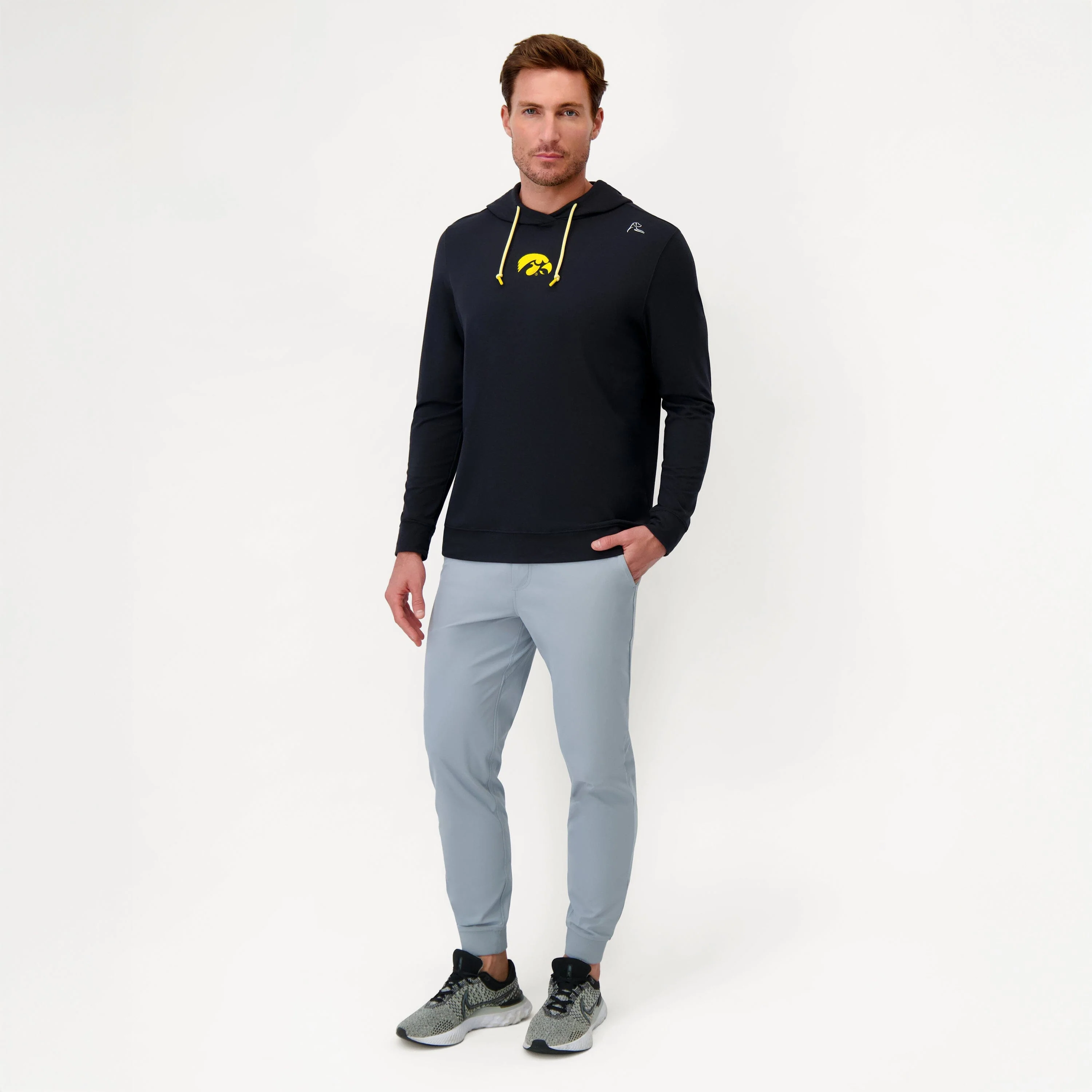 Hesi Collegiate Hoodie - Iowa | Solid - Black - Iowa - 1 - Image 4