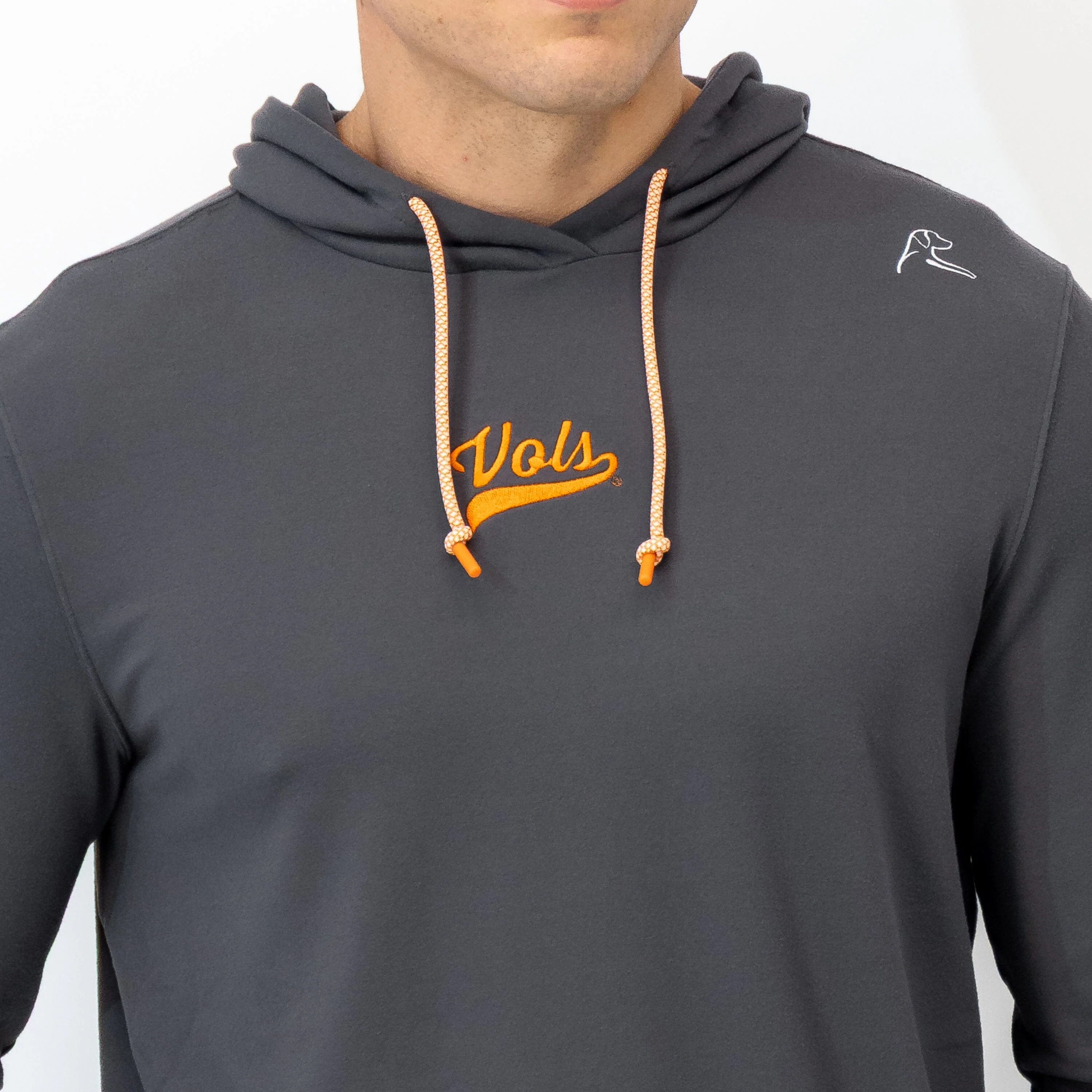 Hesi Collegiate Hoodie - Tennessee | Solid - Charcoal Grey - Tennessee - 1 - Image 2
