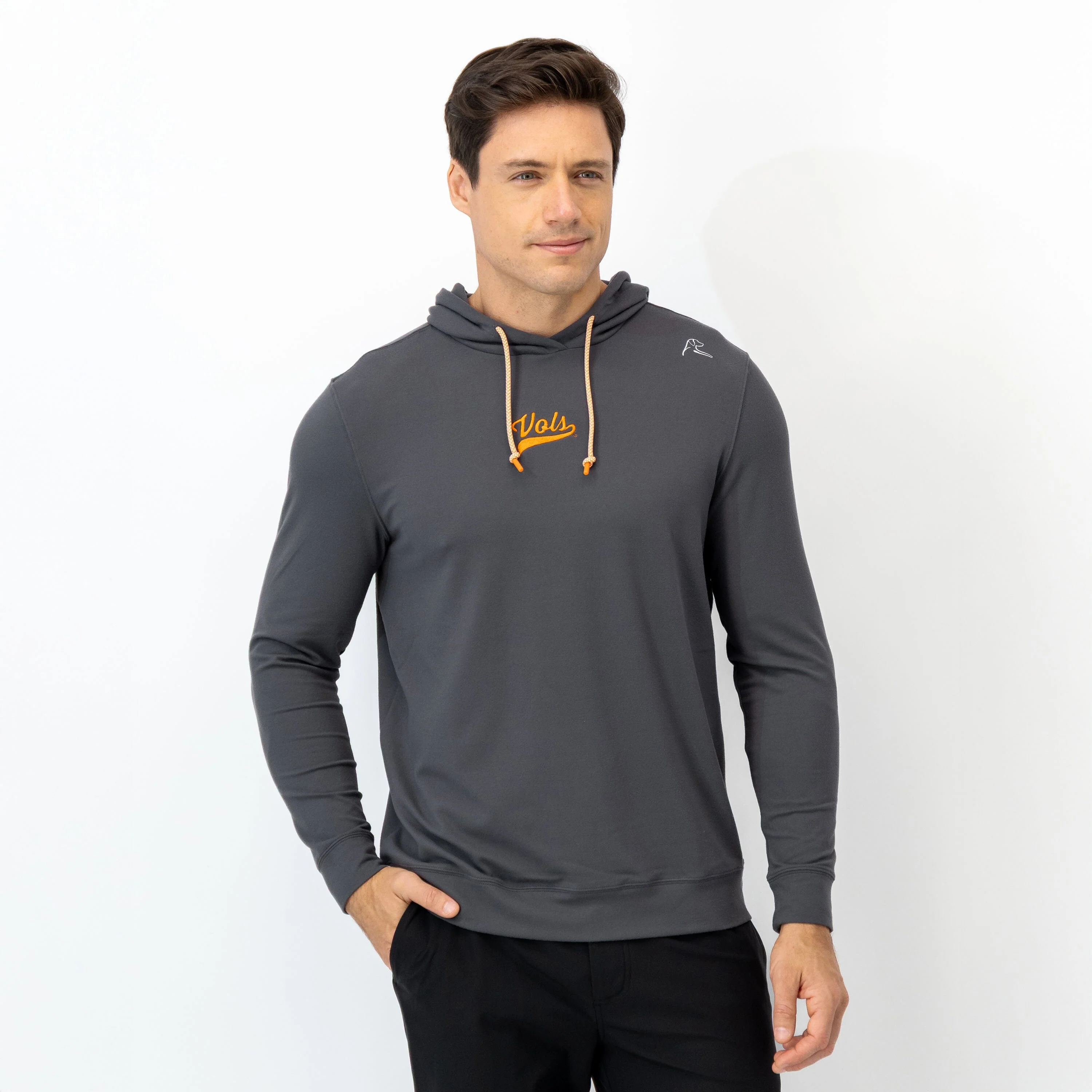 Hesi Collegiate Hoodie - Tennessee | Solid - Charcoal Grey - Tennessee - 1 - Image 4