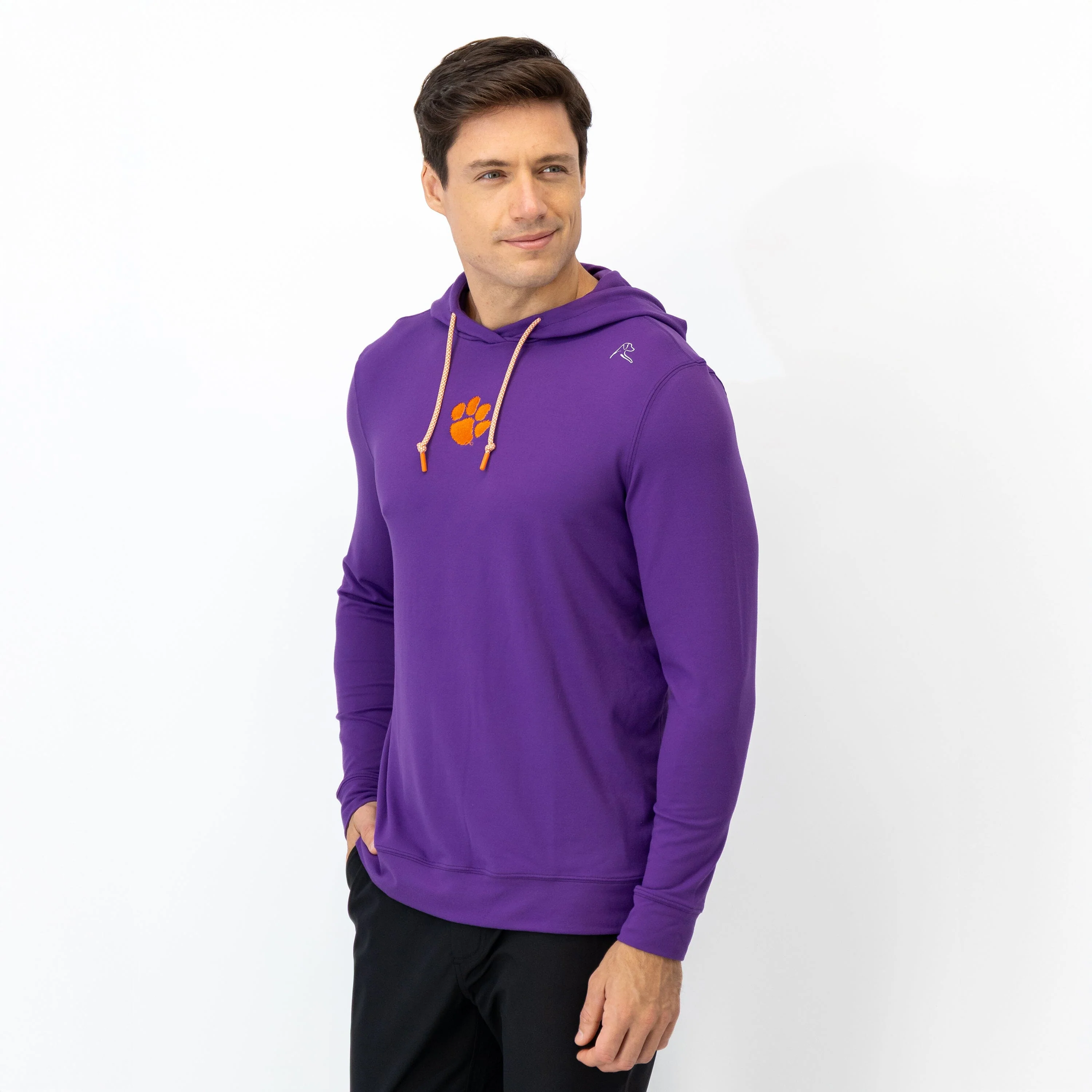 Hesi Collegiate Hoodie - Clemson | Solid - Plum Purple - Clemson - 1 - Image 4