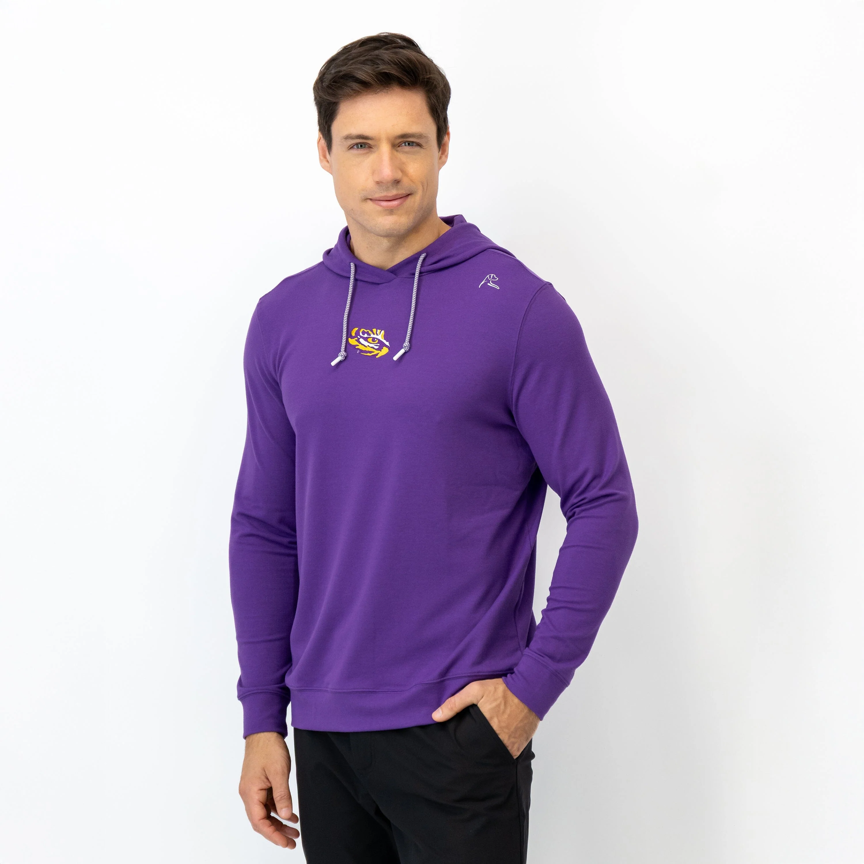 Hesi Collegiate Hoodie - LSU | Solid - Reauxback Purple - LSU - 2 - Image 4