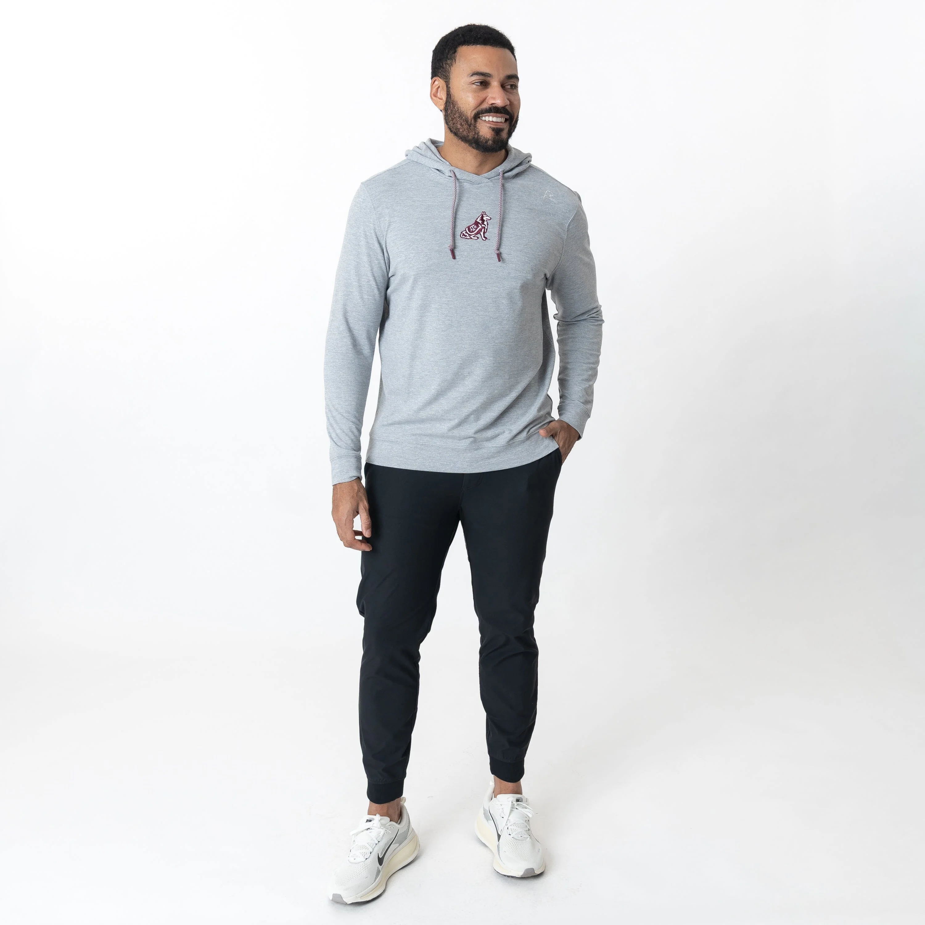 Hesi Collegiate Hoodie - Texas A&M | Heather - Stainless Steel/White - Texas A&M - 1 - Image 6