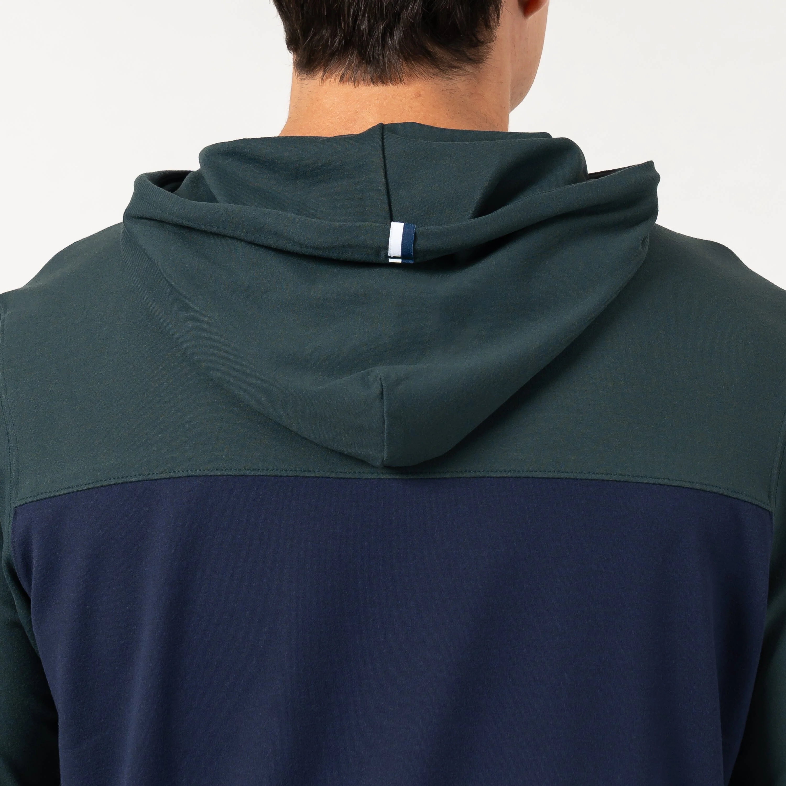 Hesi Performance Hoodie | Colorblock - Ponderosa Green/Fleet Navy - Image 3