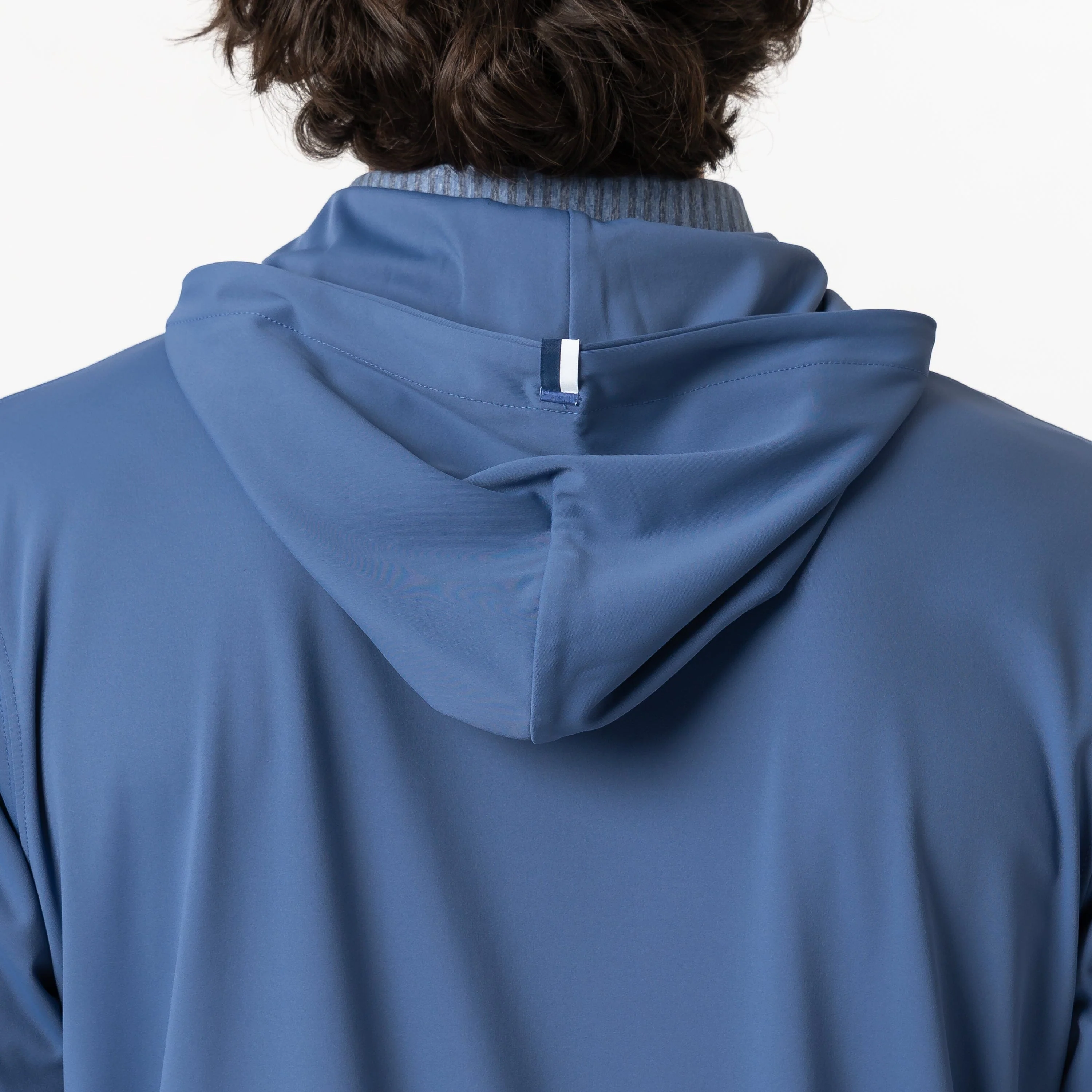 Highlands Performance Hoodie | Solid - Coastal Blue - Image 3