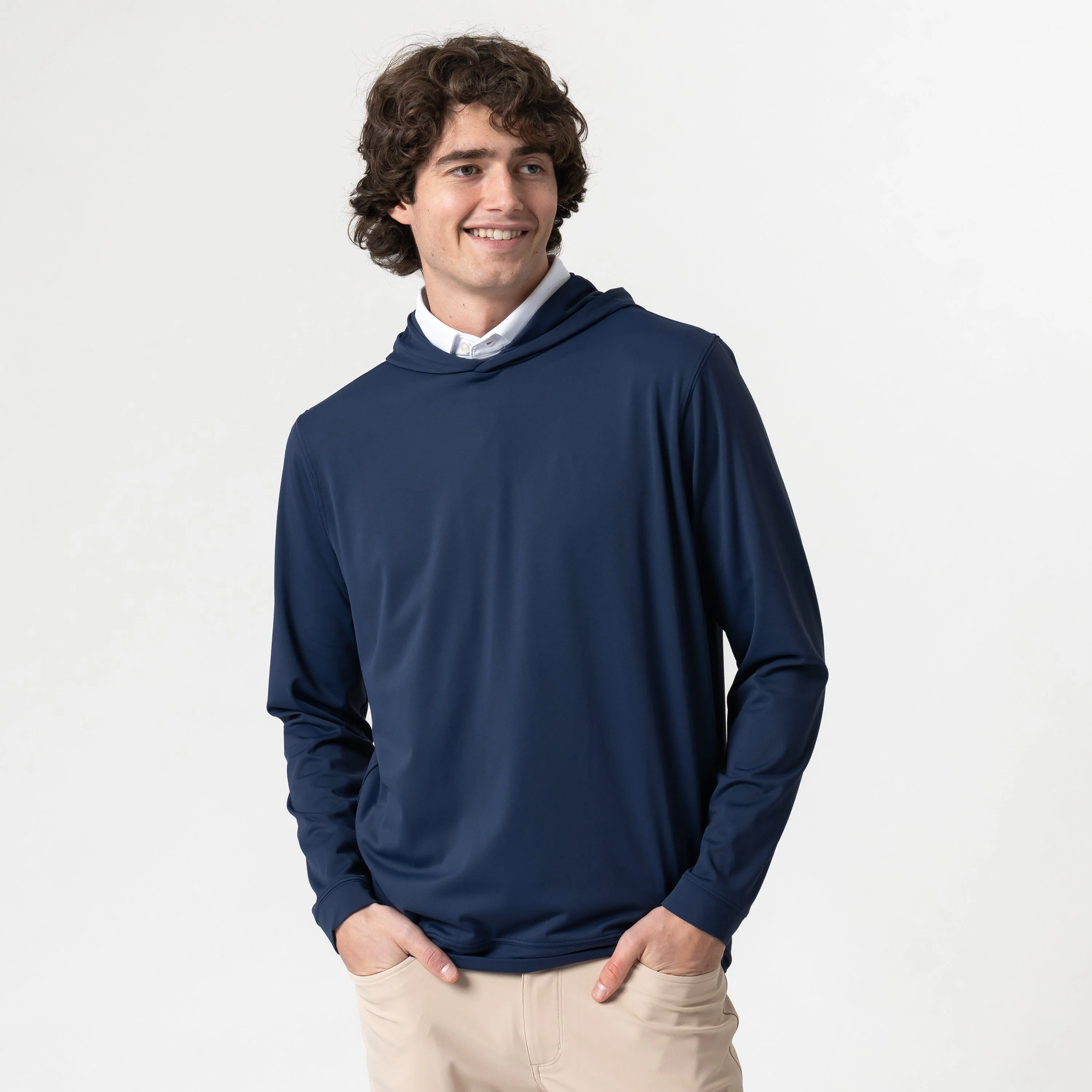 Highlands Performance Hoodie | Solid - Fleet Navy - Image 6