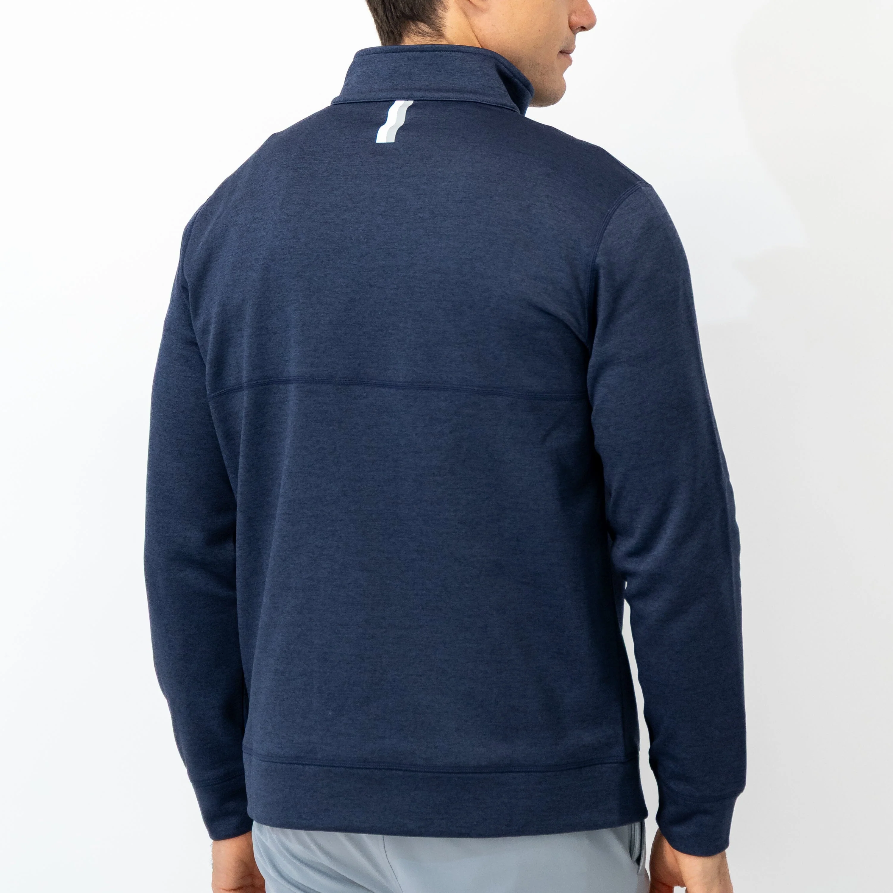 Knoll Performance Half-Zip | Heather - Fleet Navy/Fleet Navy - Image 2