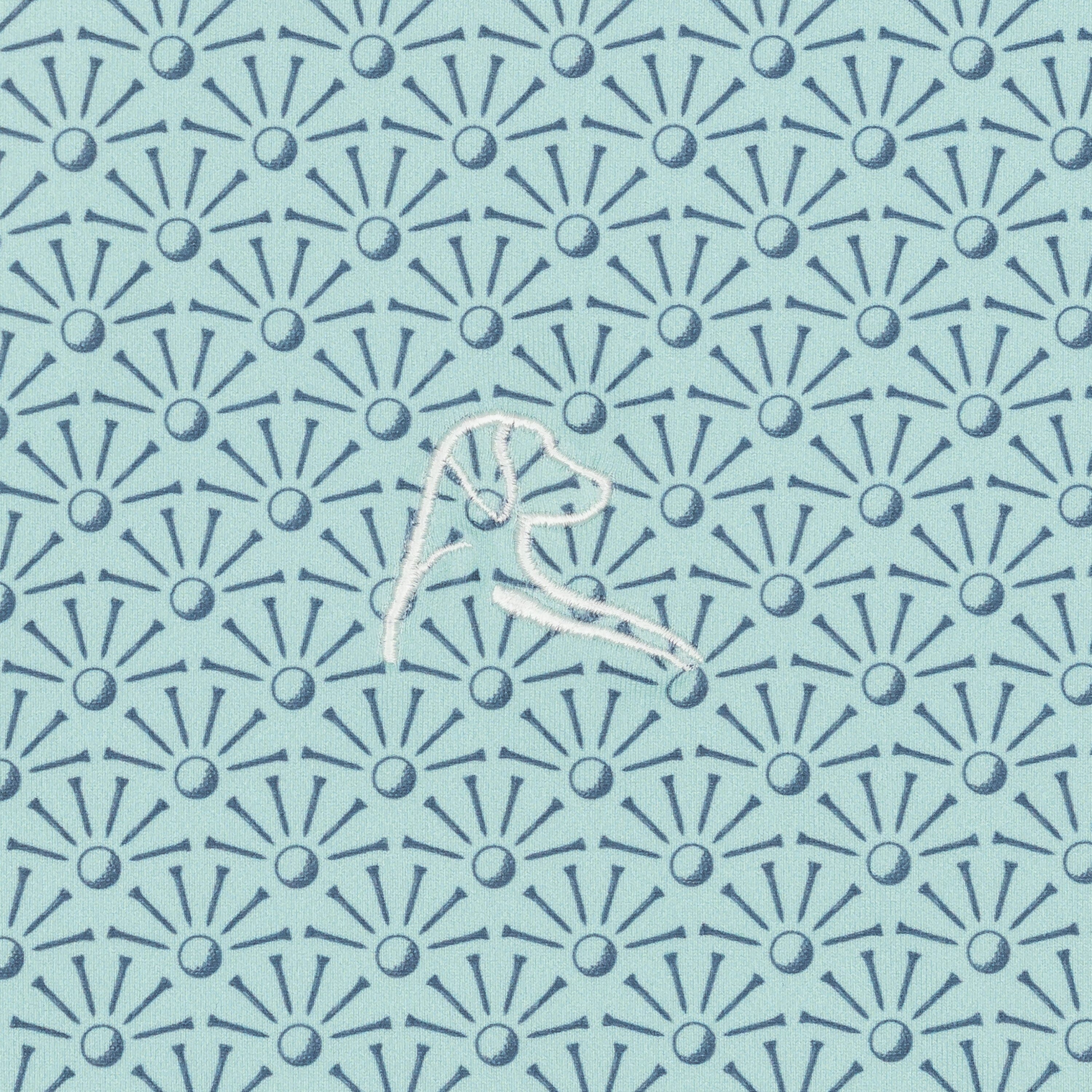 The Back Tees | Performance Polo | The Back Tees - Antigua Green/Slate Blue - Image 3