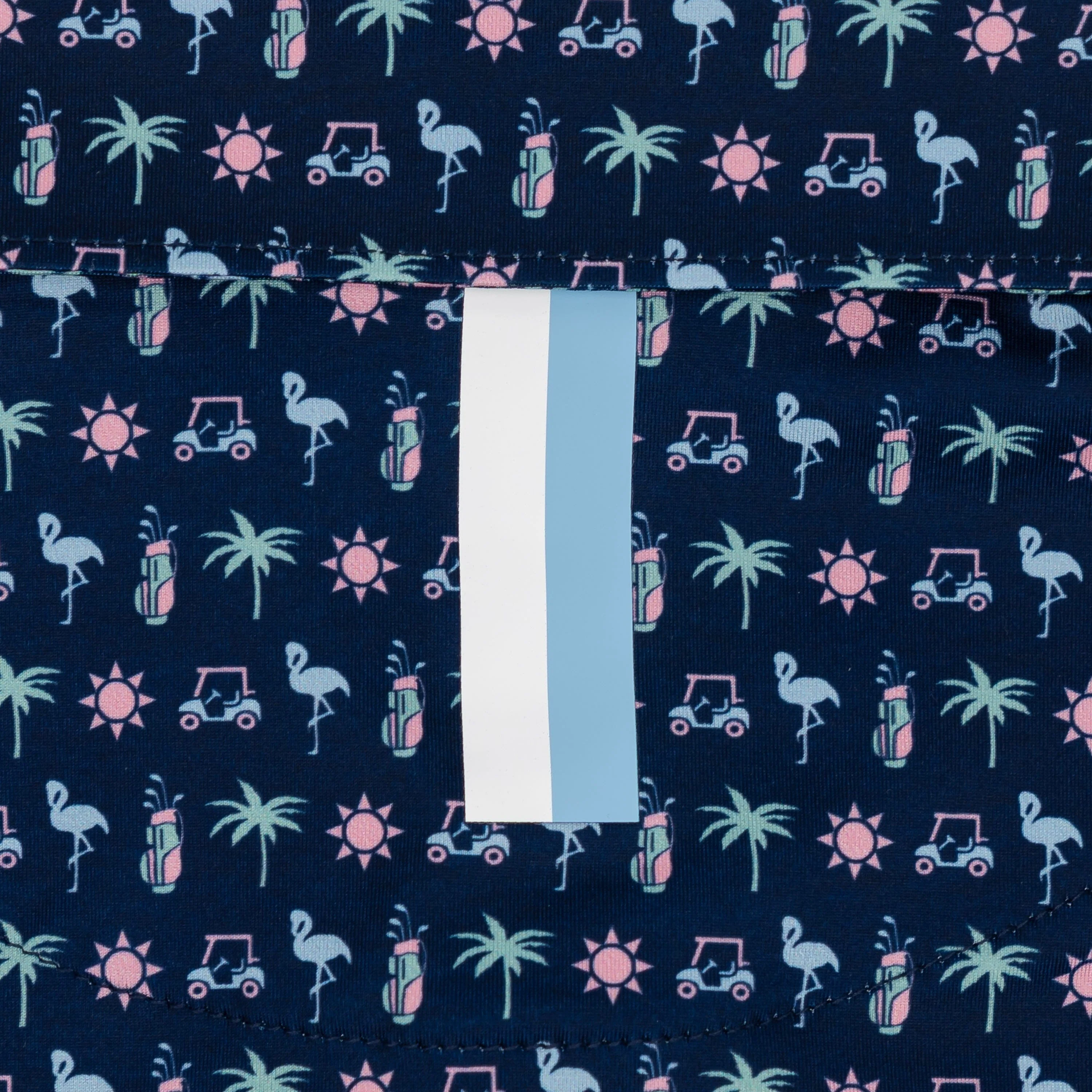 The Beach Birdie | Performance Polo | The Beach Birdie - Fleet Navy/Zenith Blue - Image 4