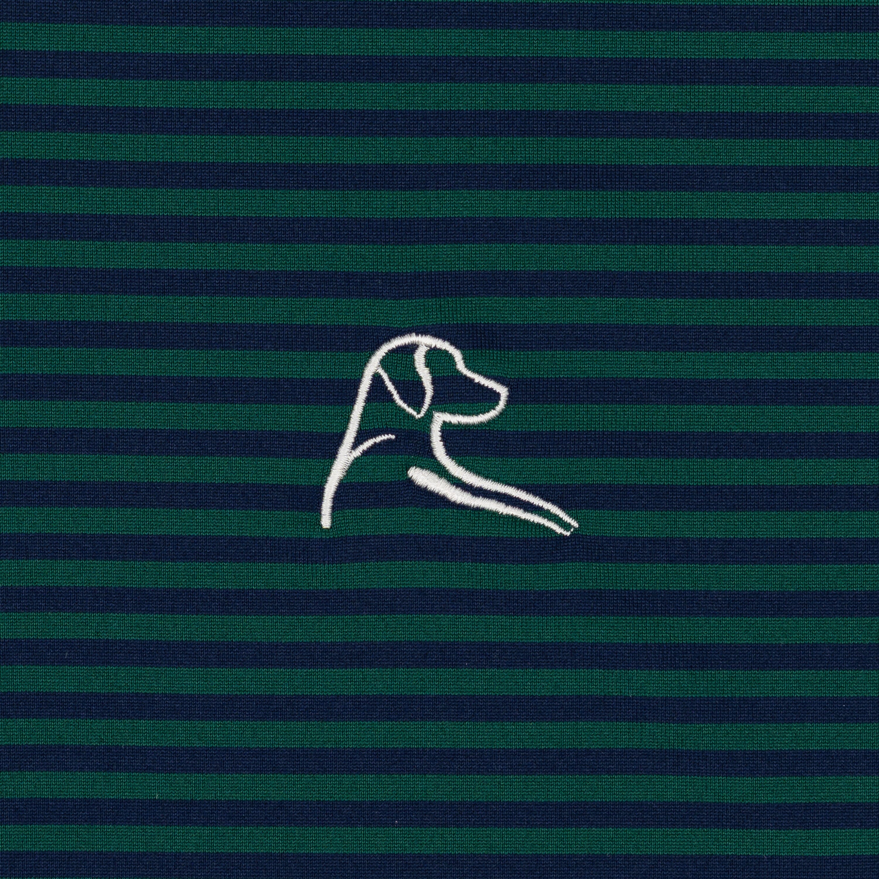 The Birdie Stripe | Performance Polo | The Birdie Stripe - Fairway Green/Fleet Navy - Image 3