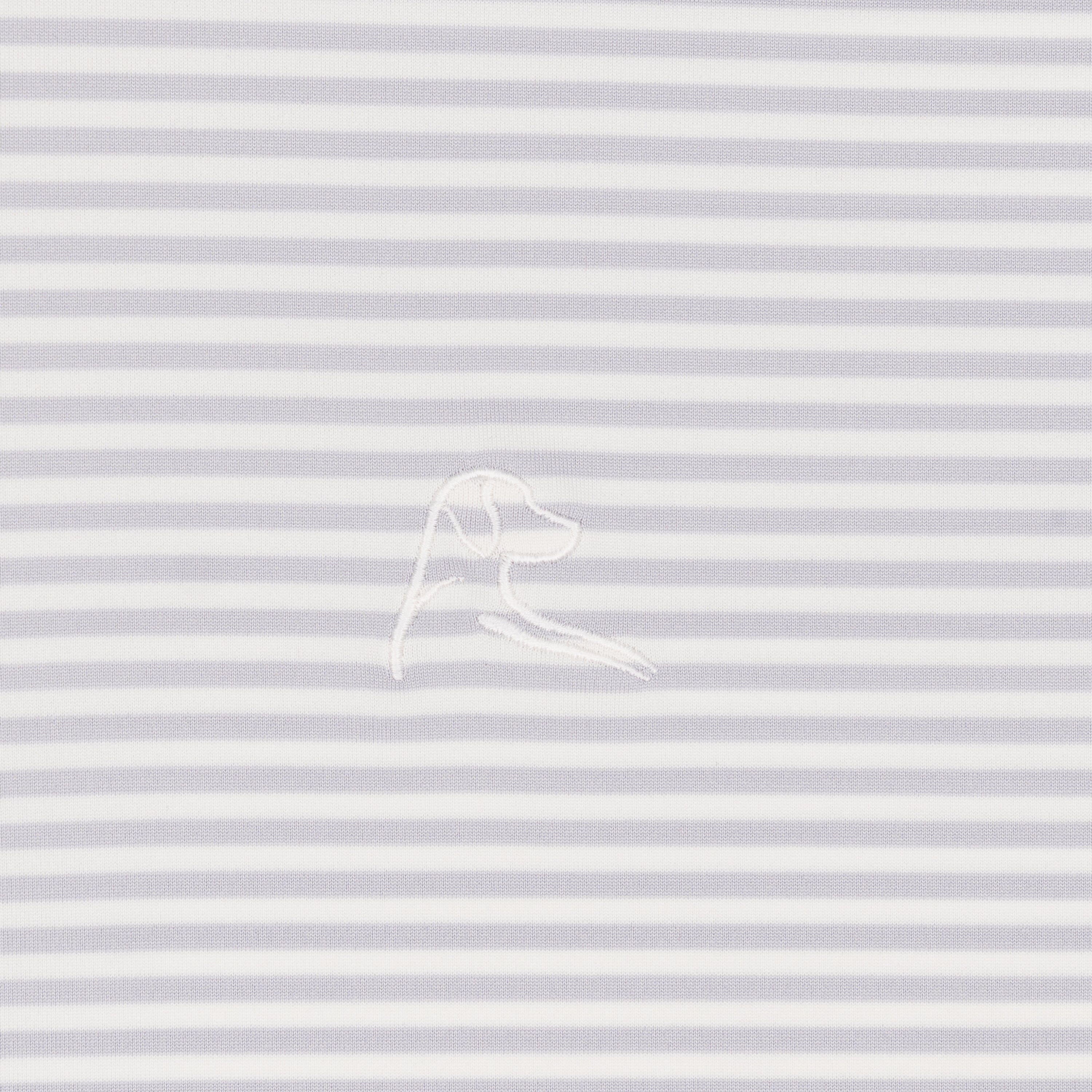 The Birdie Stripe | Performance Polo | The Birdie Stripe - Ivory/Stratus Grey - Image 3
