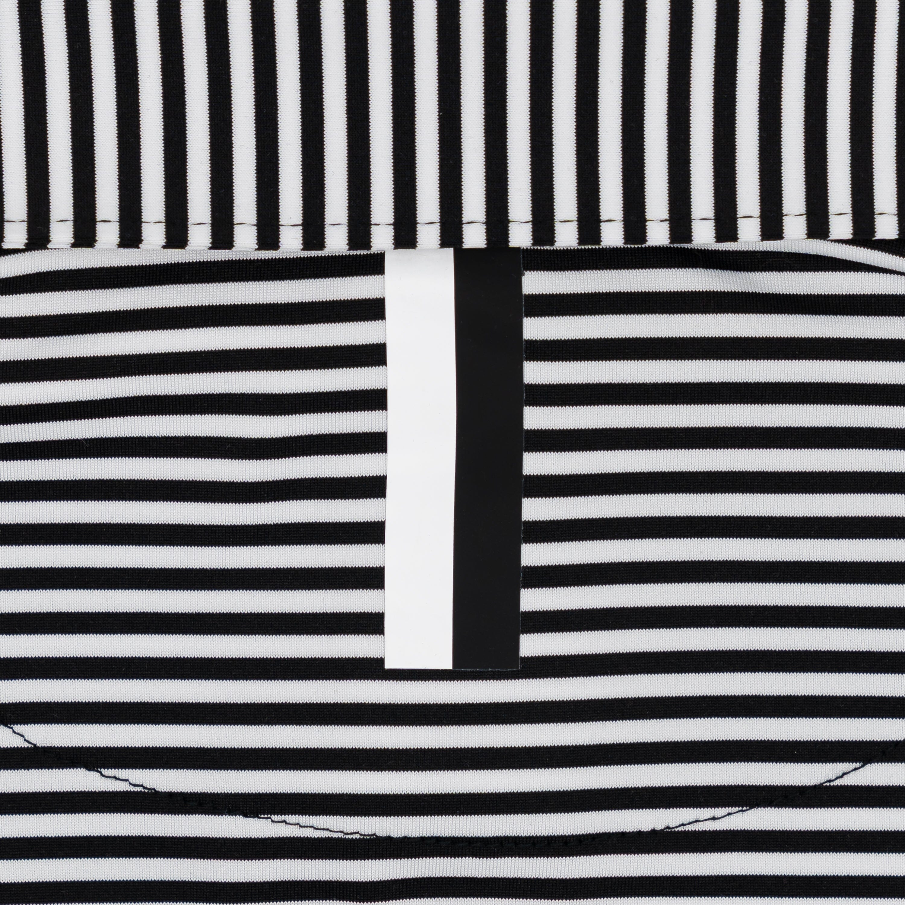 The Birdie Stripe | Performance Polo | The Birdie Stripe - Midnight Black/White - Image 3