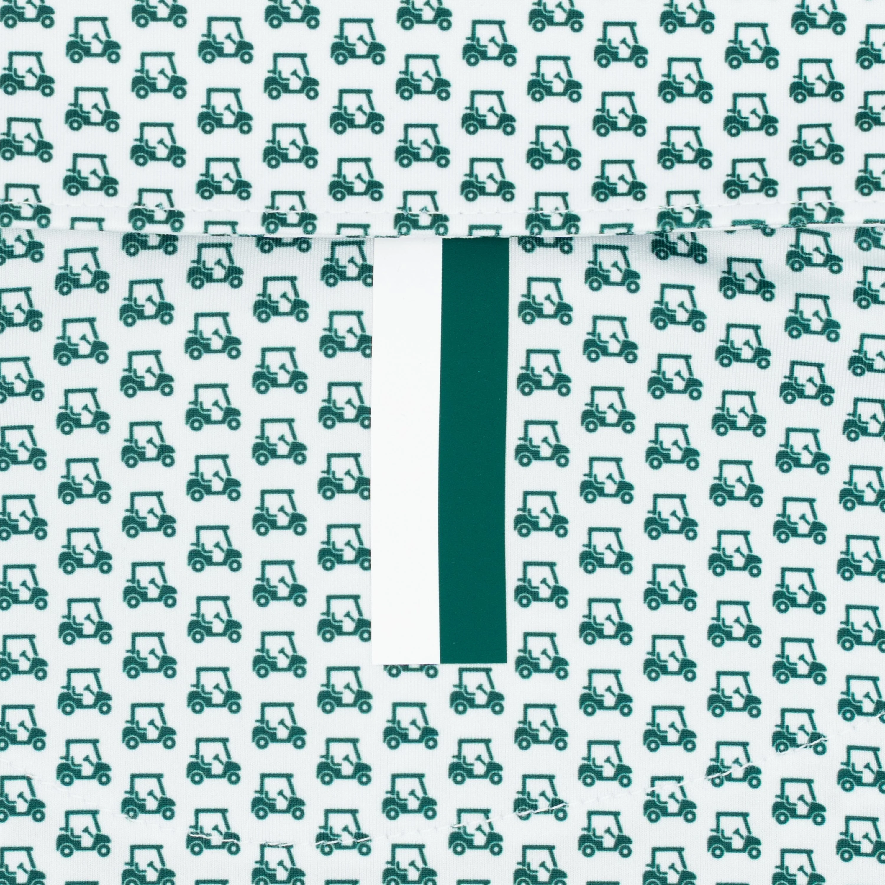 The Cart | Performance Polo | The Cart - White/Fairway Green - Image 4