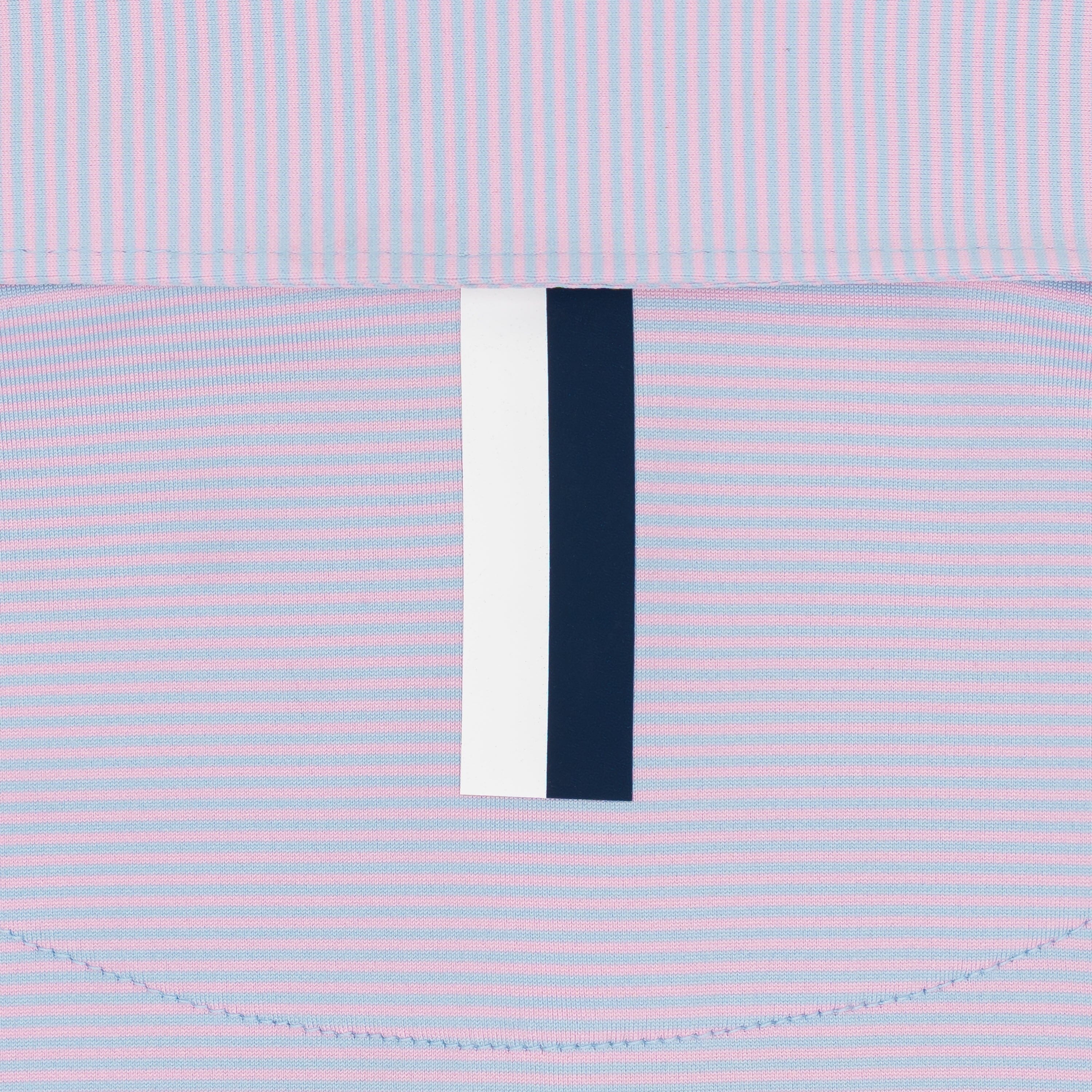 The Crispy Stripe | Performance Polo | The Crispy Stripe - Zenith Blue/Lotus Pink - Image 4