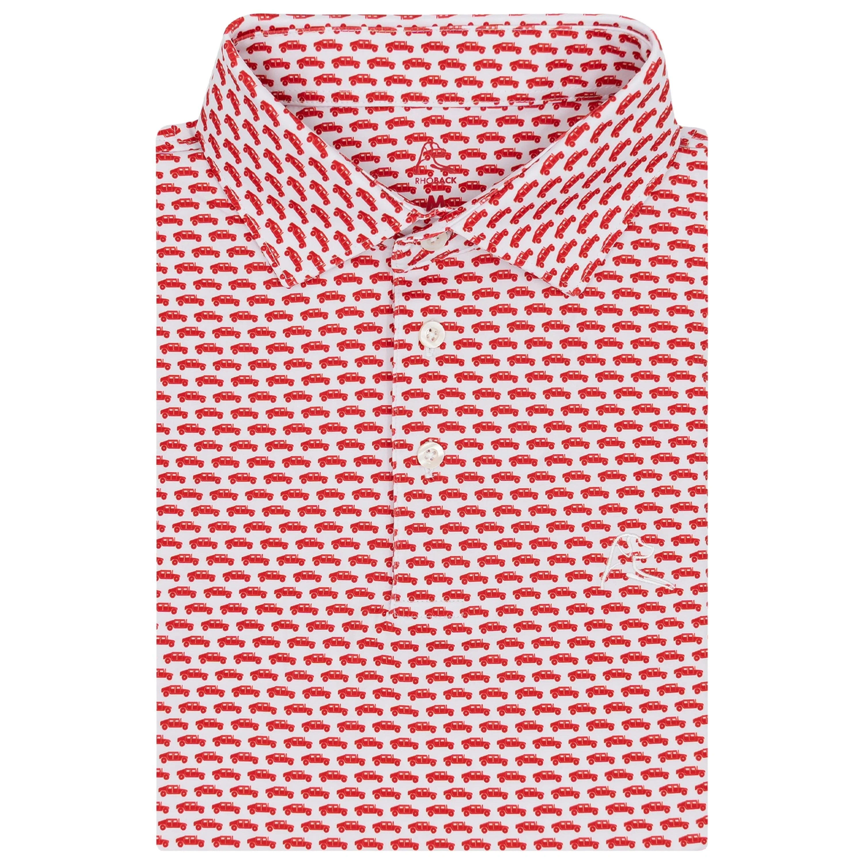 The Fire Team 2.0 | Performance Polo | The Fire Team 2.0 - White/Classic Red - USA
