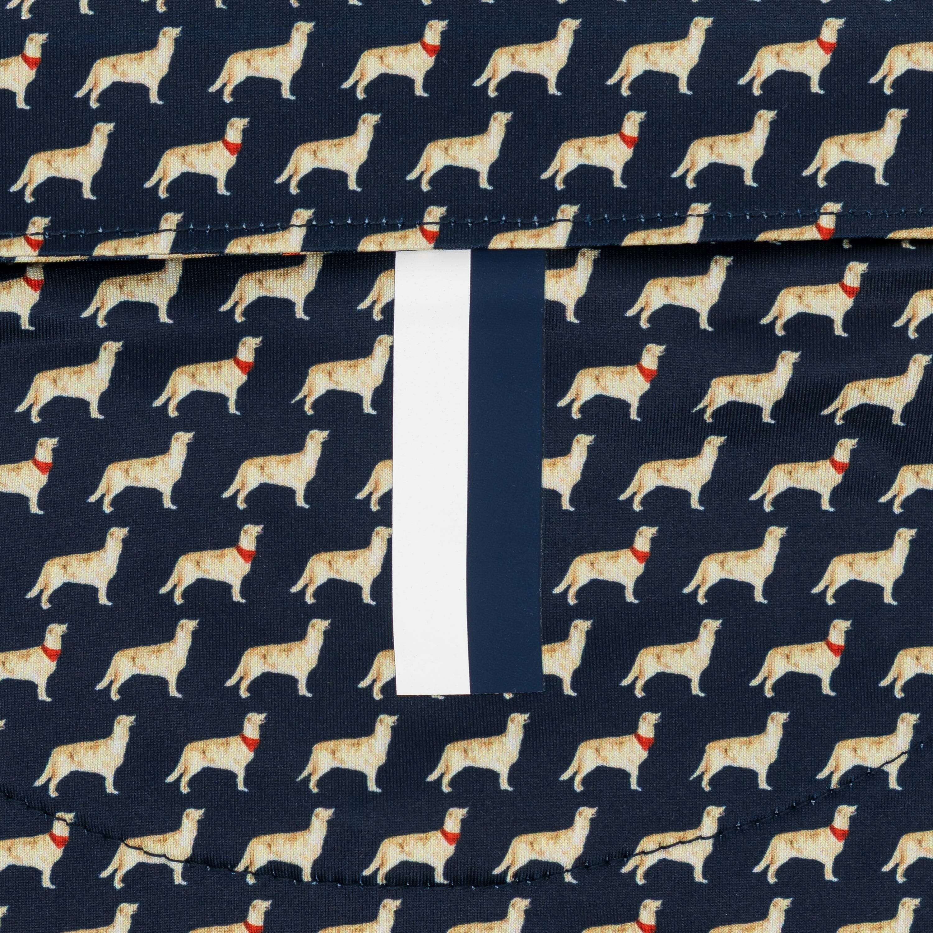 The Golden Retriever | Performance Polo | The Golden Retriever - Fleet Navy/Autumn Gold - Image 4