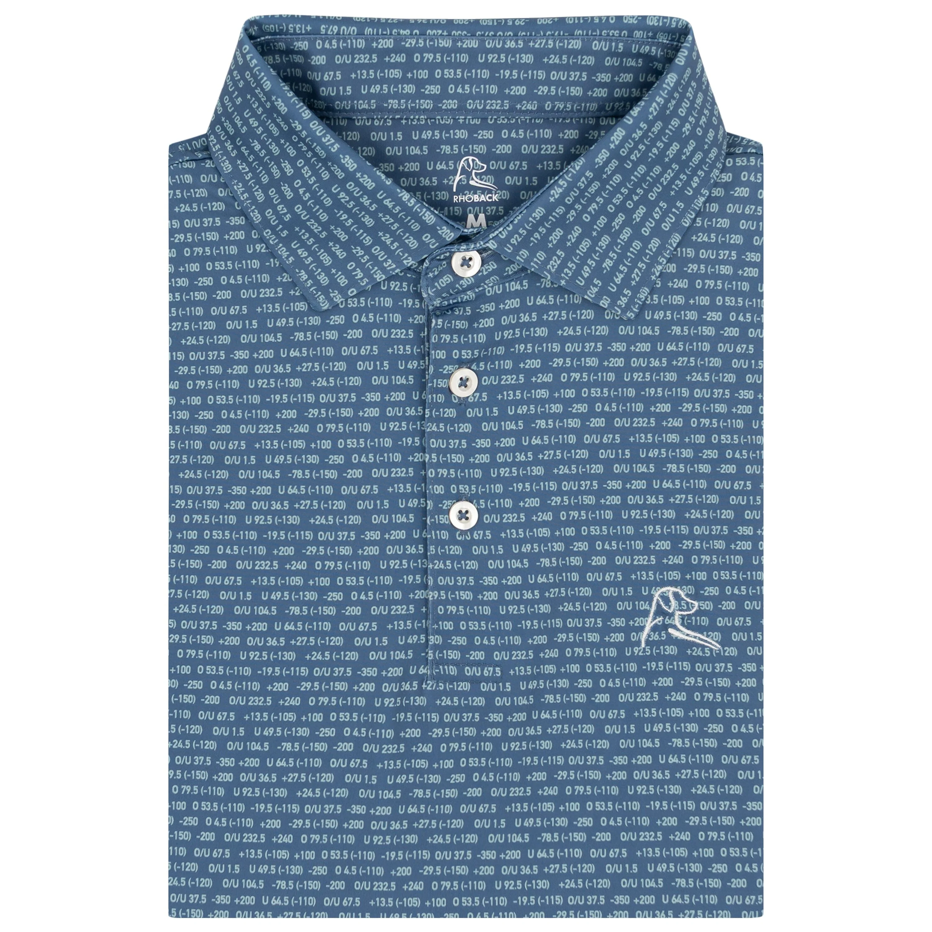 The Moneyline | Performance Polo | The Moneyline - Coastal Blue/Antigua Green