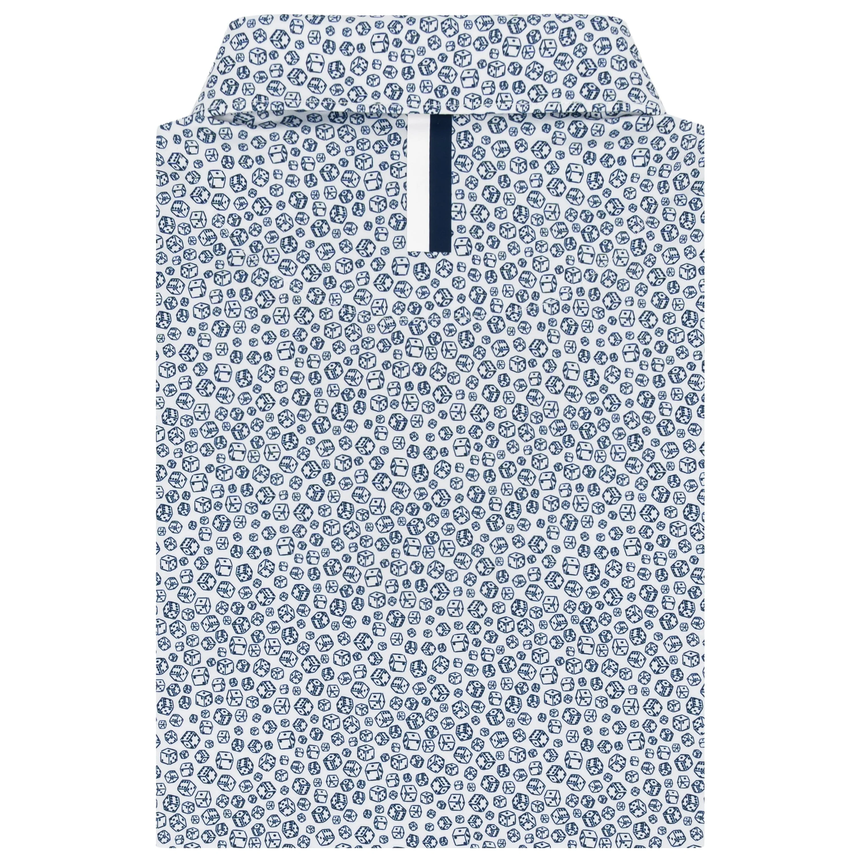 The Roll Of The Dice | Performance Polo | The Roll Of The Dice - White/Fleet Navy - Image 2