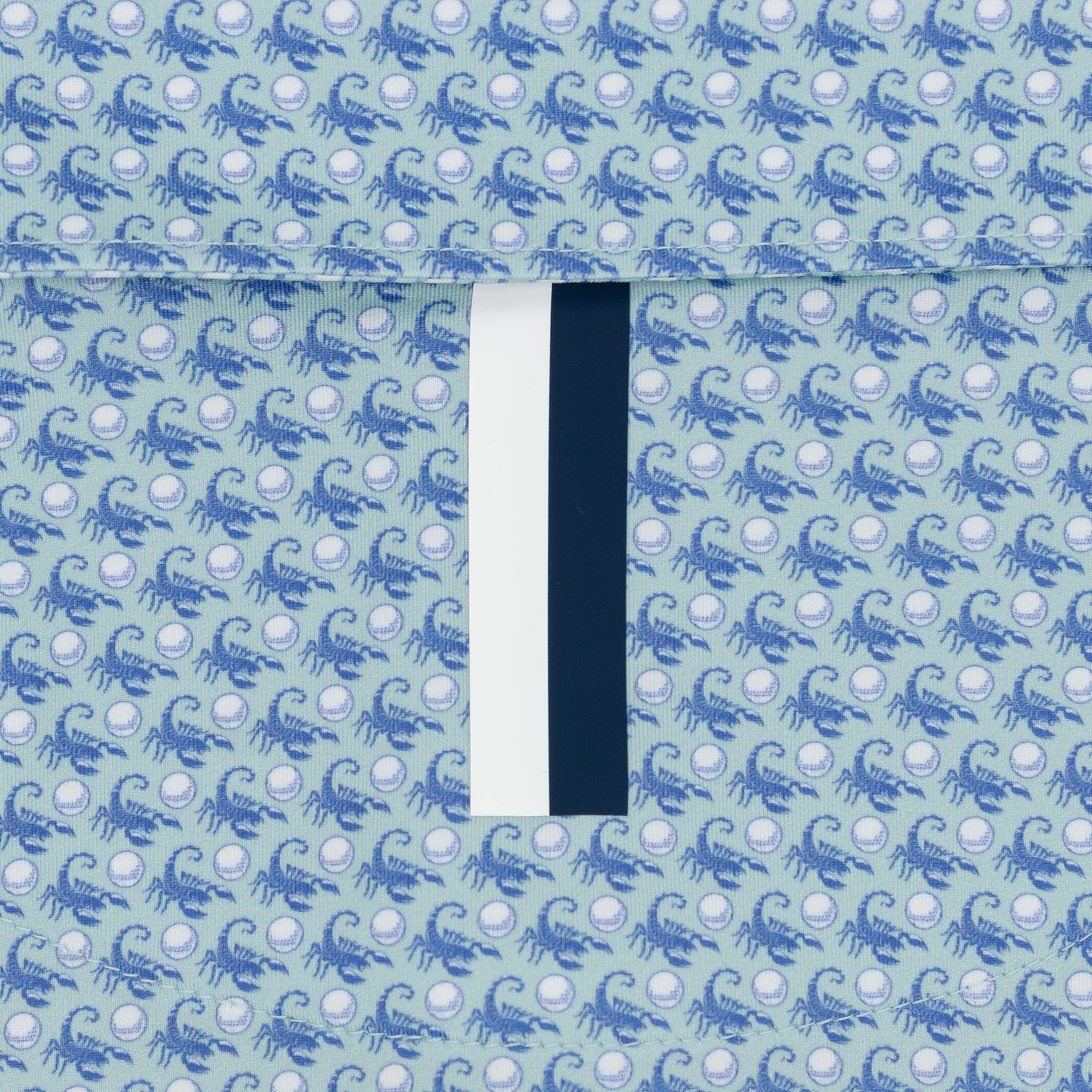 The Scorpion Stinger | Performance Polo | The Scorpion Stinger - Antigua Green/Bunker Blue - Image 4