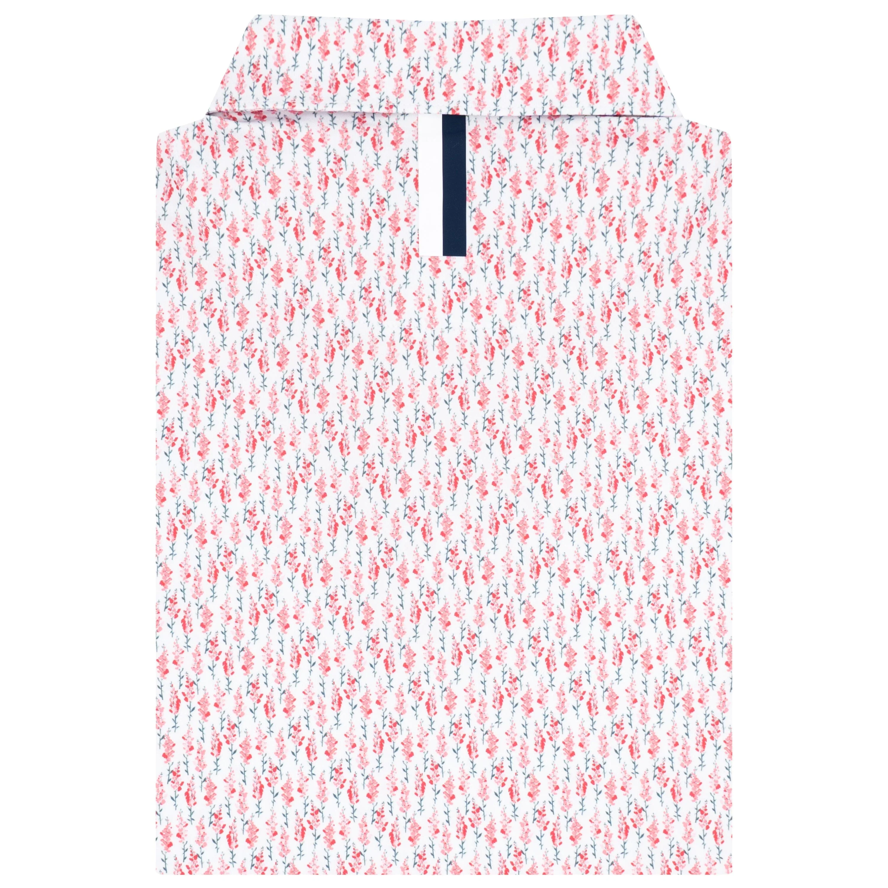 The Snapdragon | Performance Polo | The Snapdragon - White/Azalea Pink - Image 2