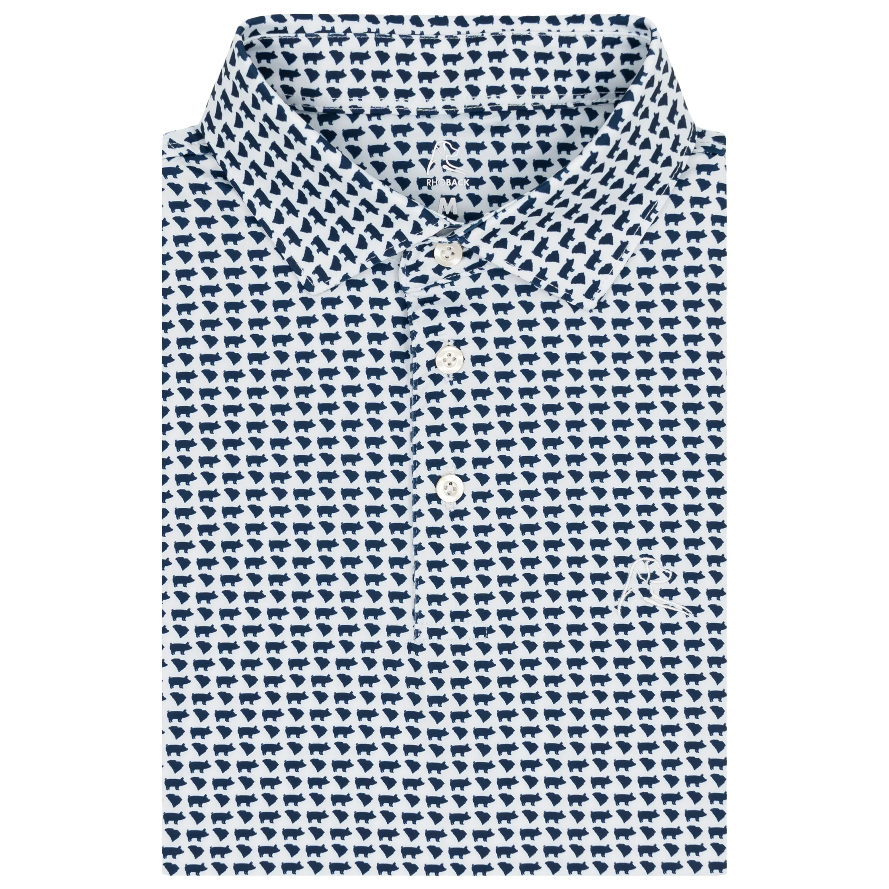 The South Carolina BBQ | Performance Polo | The South Carolina BBQ - White/Admiral Navy - SC