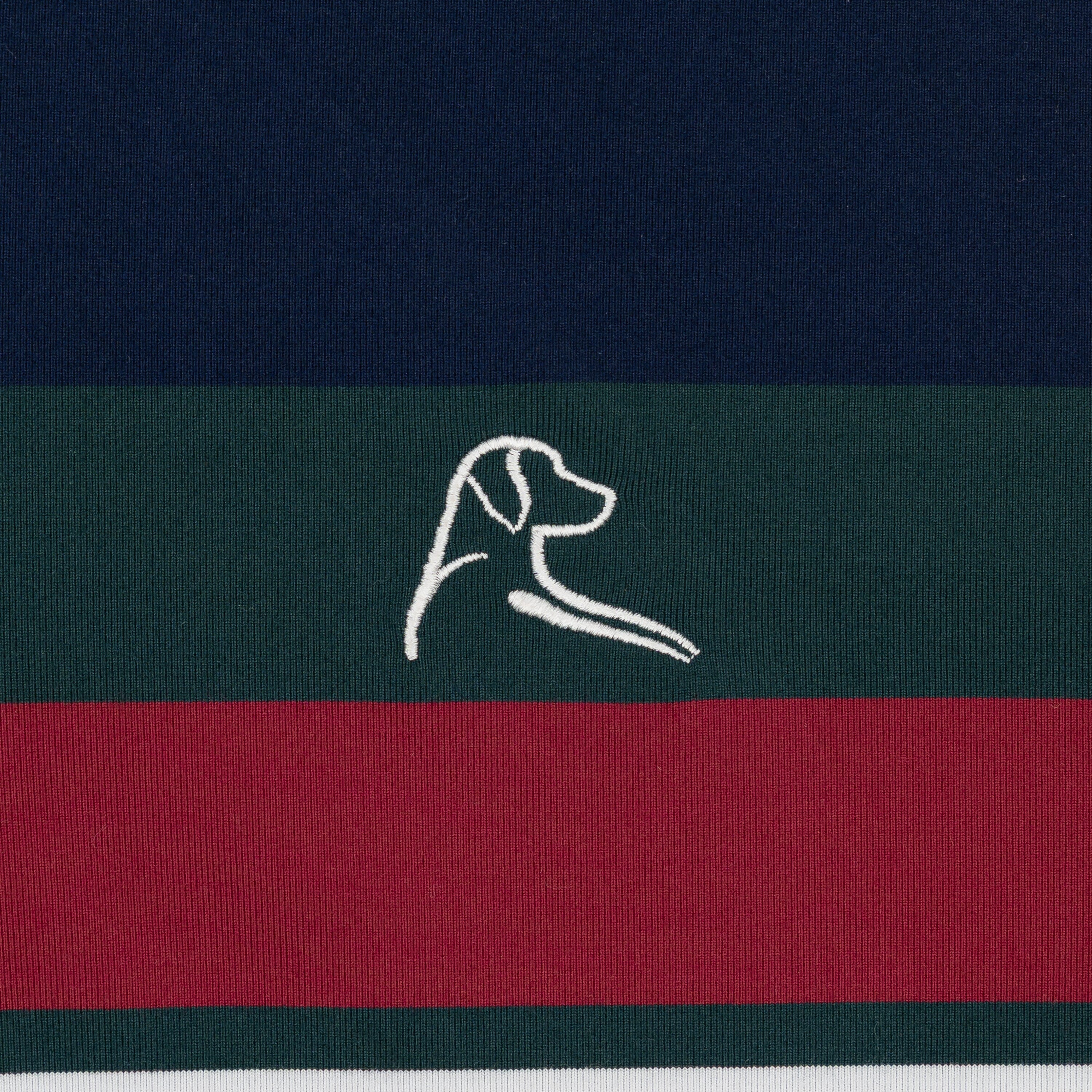 Grady Block Performance Q-Zip | The Grady Block - Ponderosa Green/Fleet Navy/Barn Red - Image 3