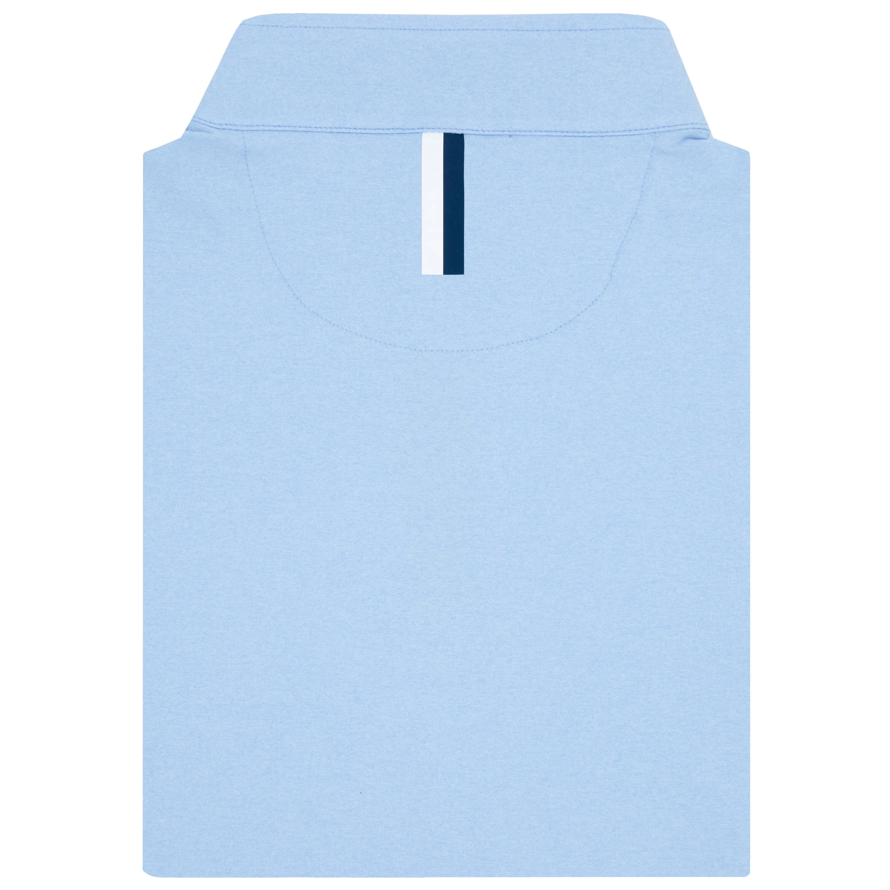 Heather Performance Q-Zip | Heather - Baby Blue/Air Blue - Image 2