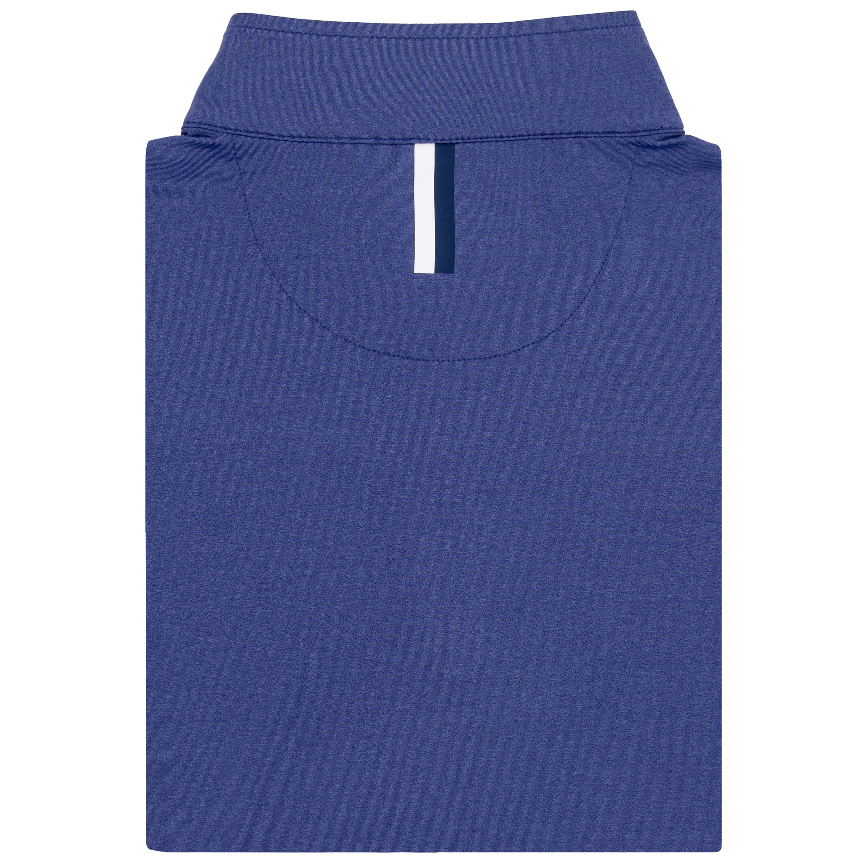 Heather Performance Q-Zip | Heather - Flag Blue/Flag Blue - Image 2