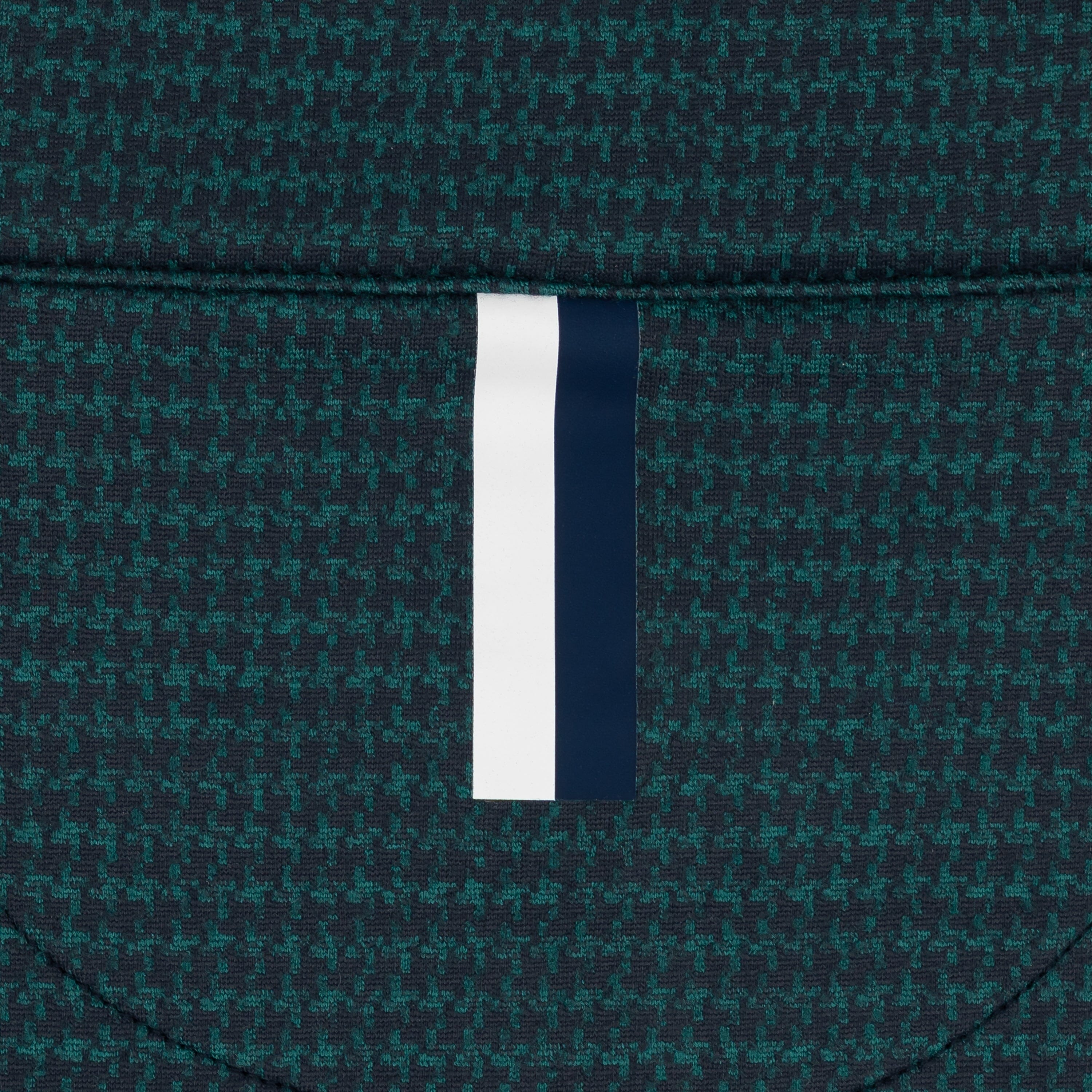 Peak Jacquard Performance Q-Zip | The Peak Jacquard - Fleet Navy/Emerald Green - Image 4