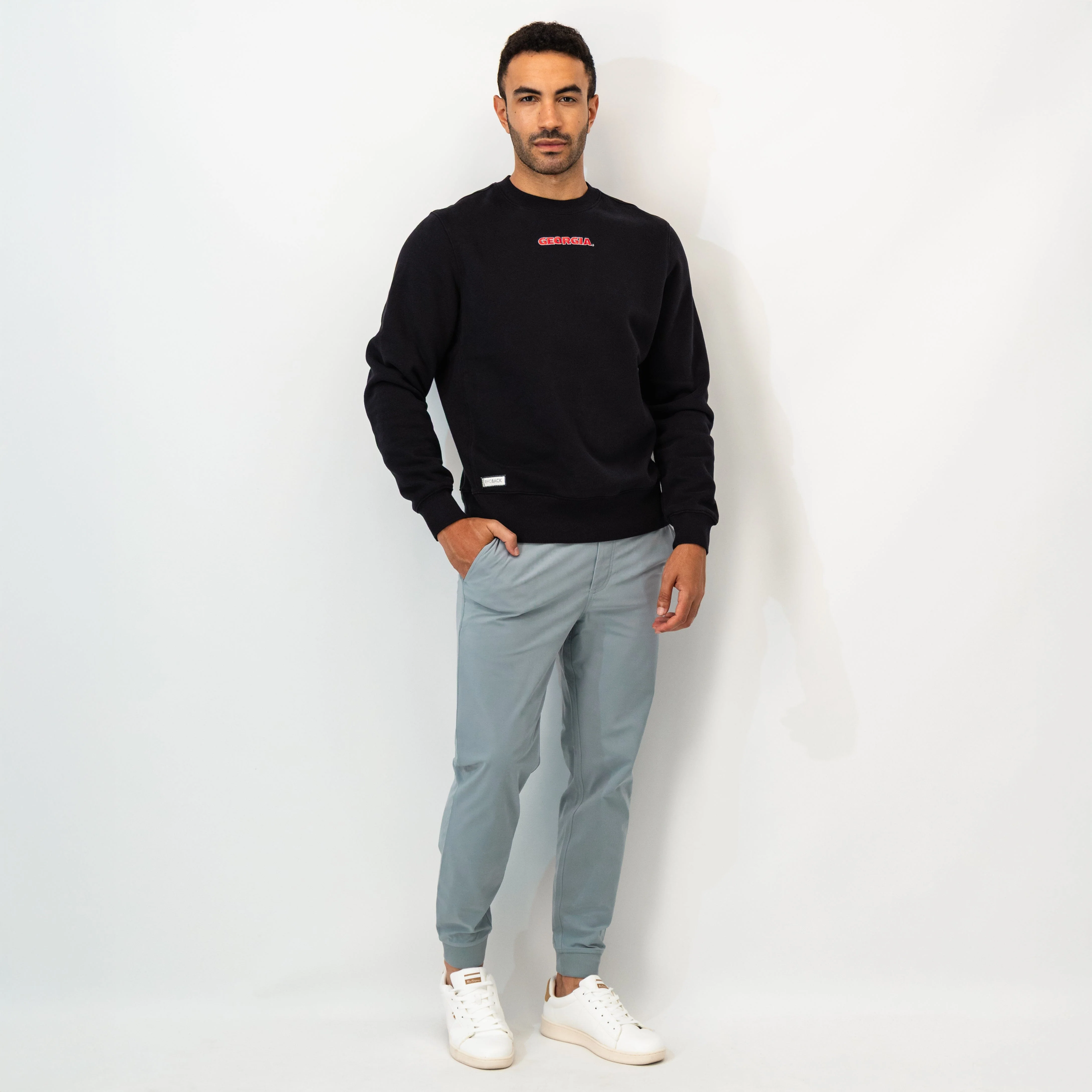 Ready Collegiate Crewneck - Georgia | Solid - Midnight Black - Georgia - 1 - Image 5